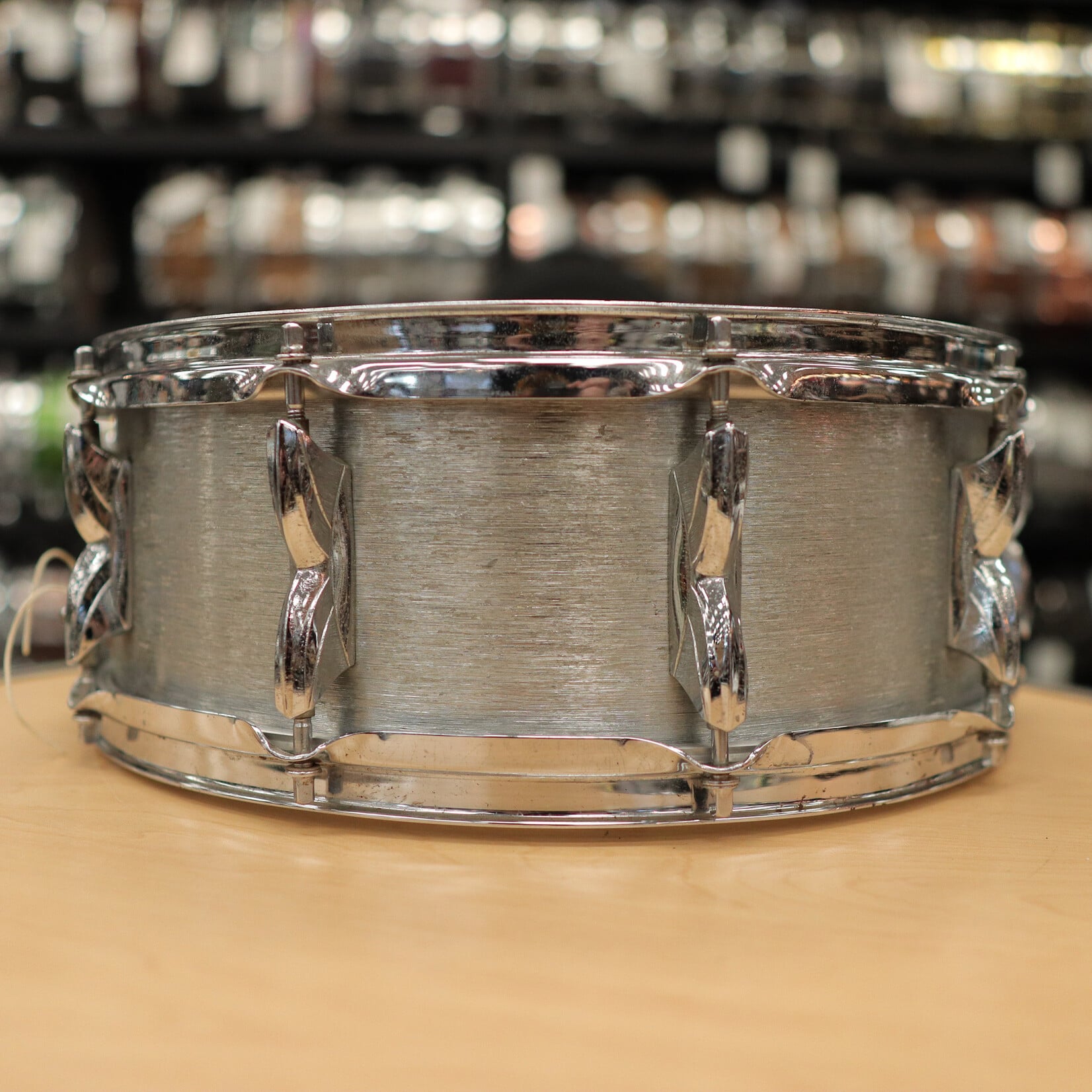 Premier Vintage 1970s Premier Hi-Fi  5x14" Brushed Chrome over Aluminum Snare Drum (Made in England)