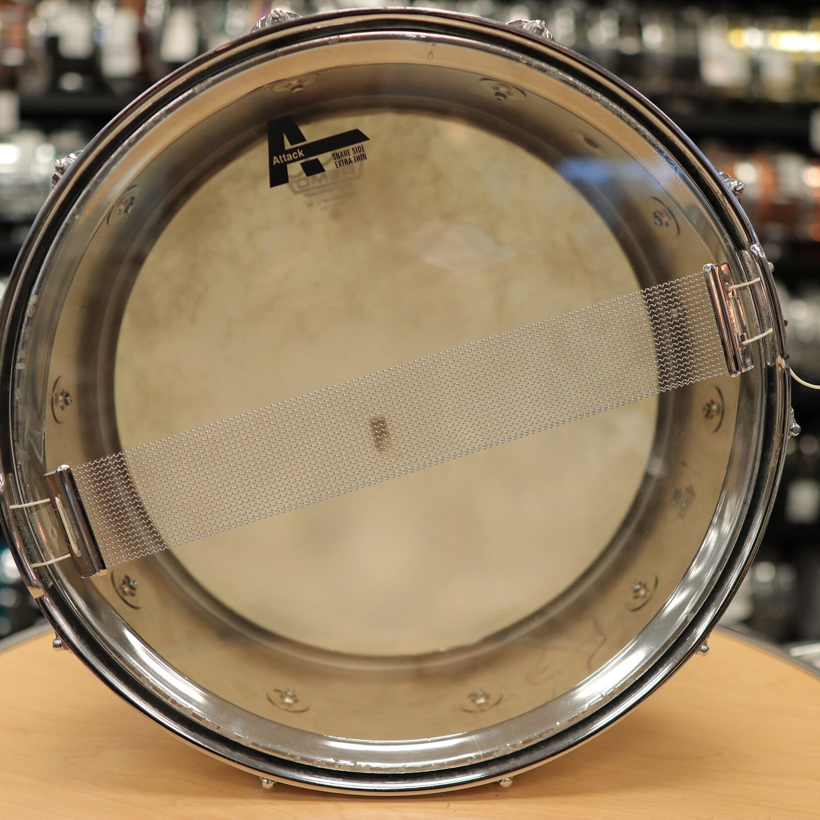 Premier Vintage 1970s Premier Hi-Fi  5x14" Brushed Chrome over Aluminum Snare Drum (Made in England)