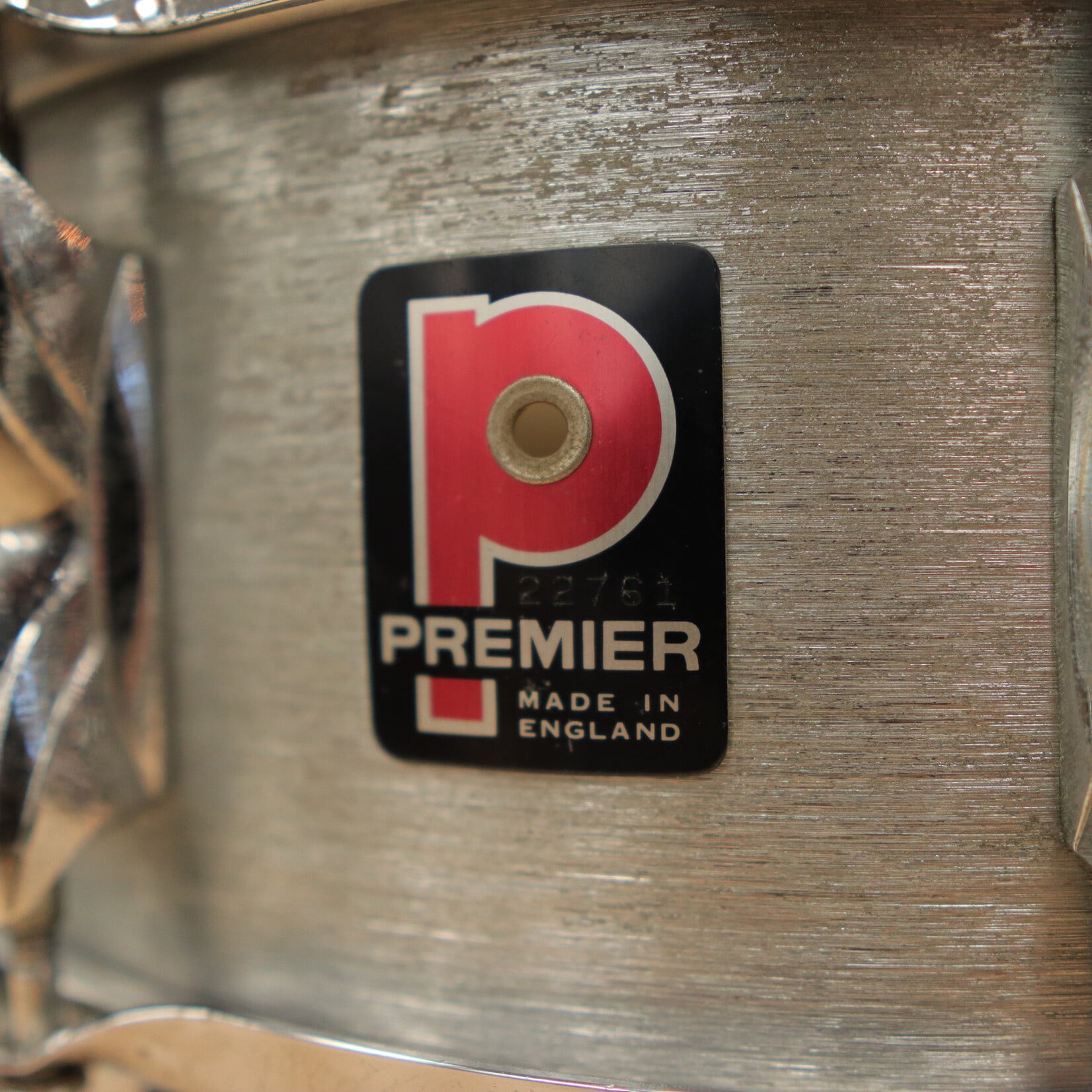 Premier Vintage 1970s Premier Hi-Fi  5x14" Brushed Chrome over Aluminum Snare Drum (Made in England)