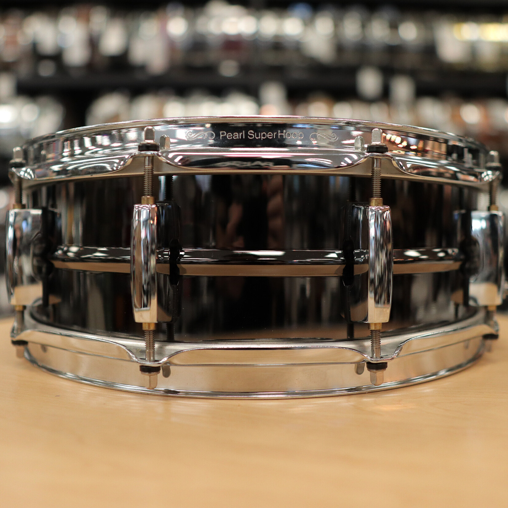 Pearl Pre-Owned Pearl 5x14" Sensitone Elite Brass Snare Drum (Black Nickel over Brass)