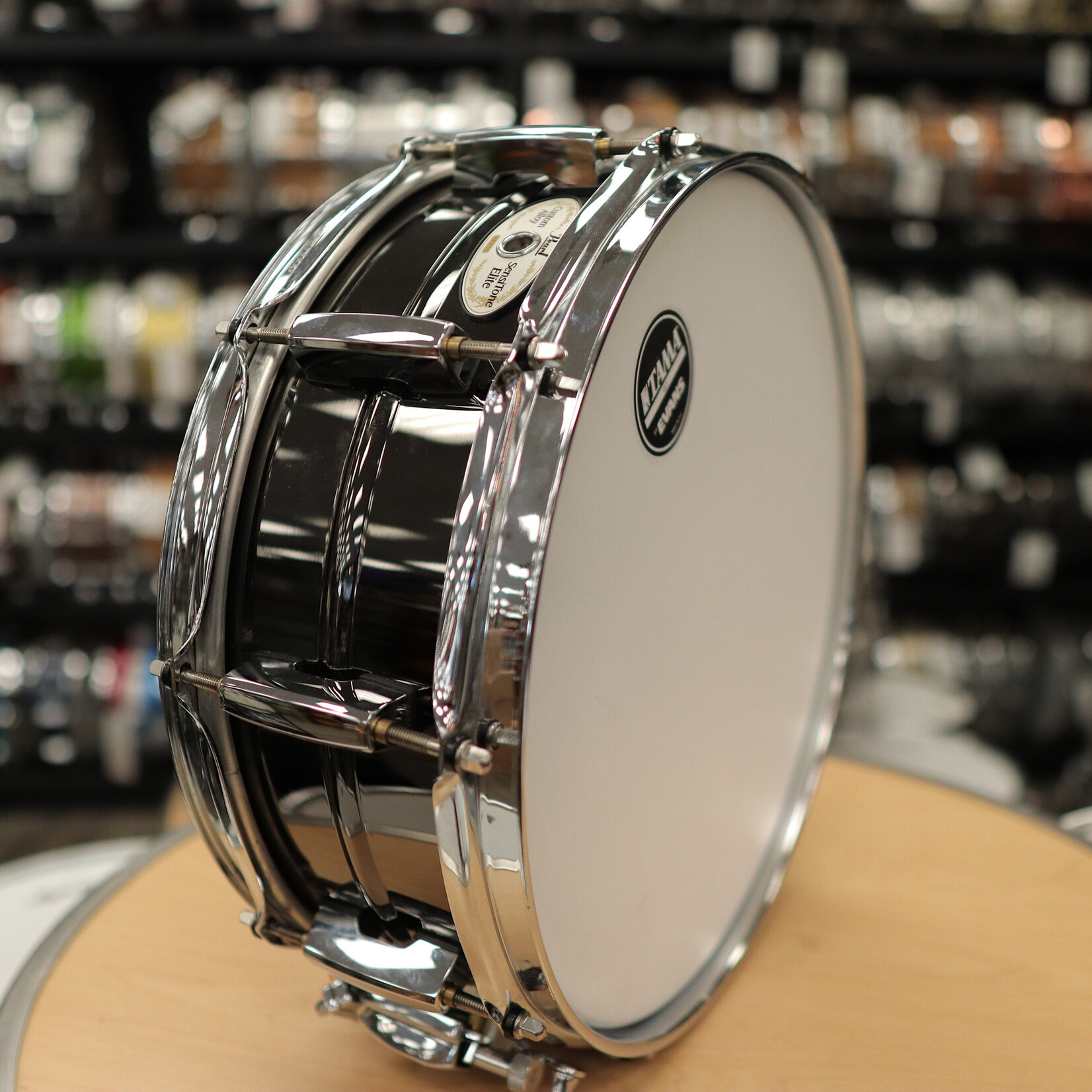 Pearl Pre-Owned Pearl 5x14" Sensitone Elite Brass Snare Drum (Black Nickel over Brass)