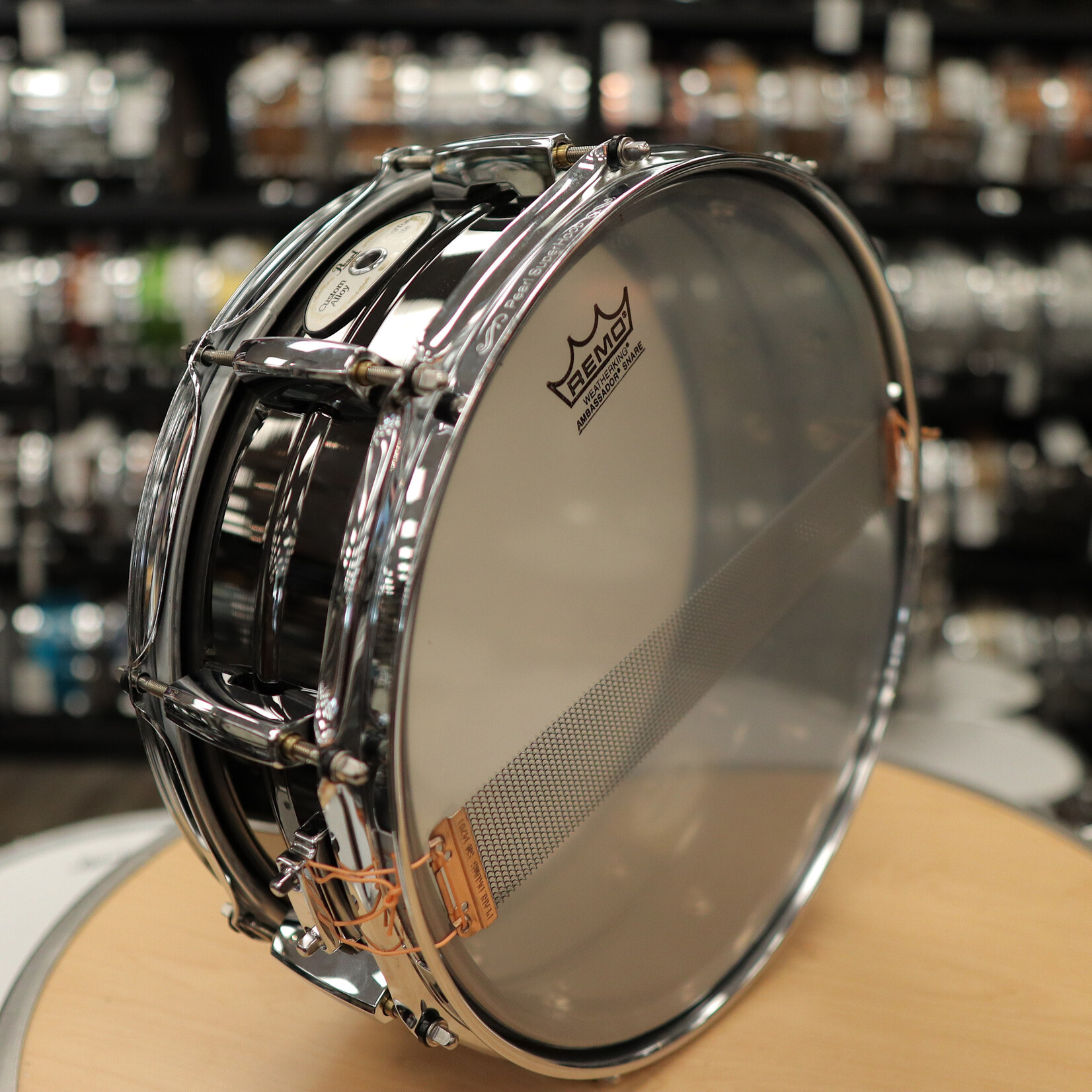 Pearl Pre-Owned Pearl 5x14" Sensitone Elite Brass Snare Drum (Black Nickel over Brass)