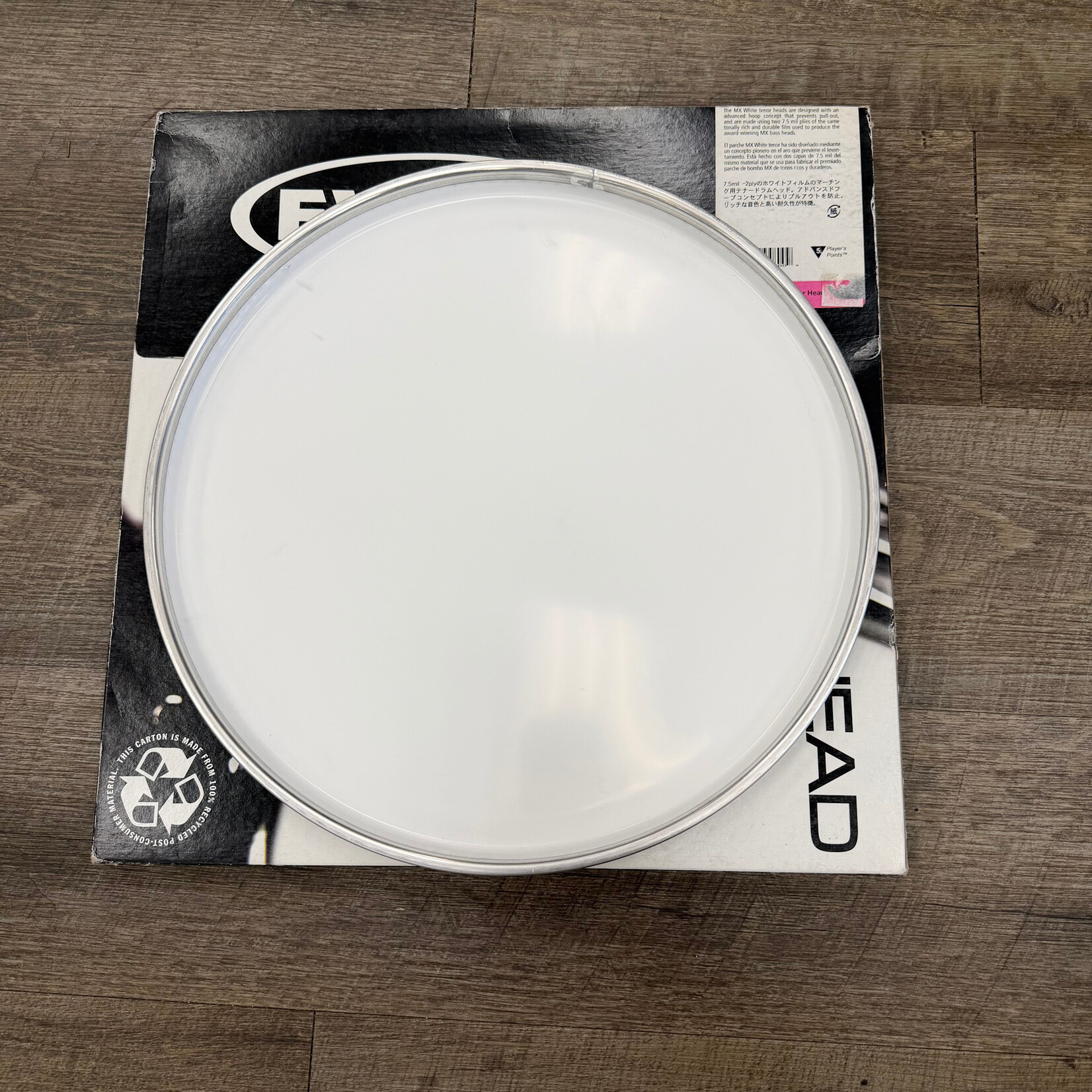 Evans NOS Evans 13" White MX White Tenor TT13MXW