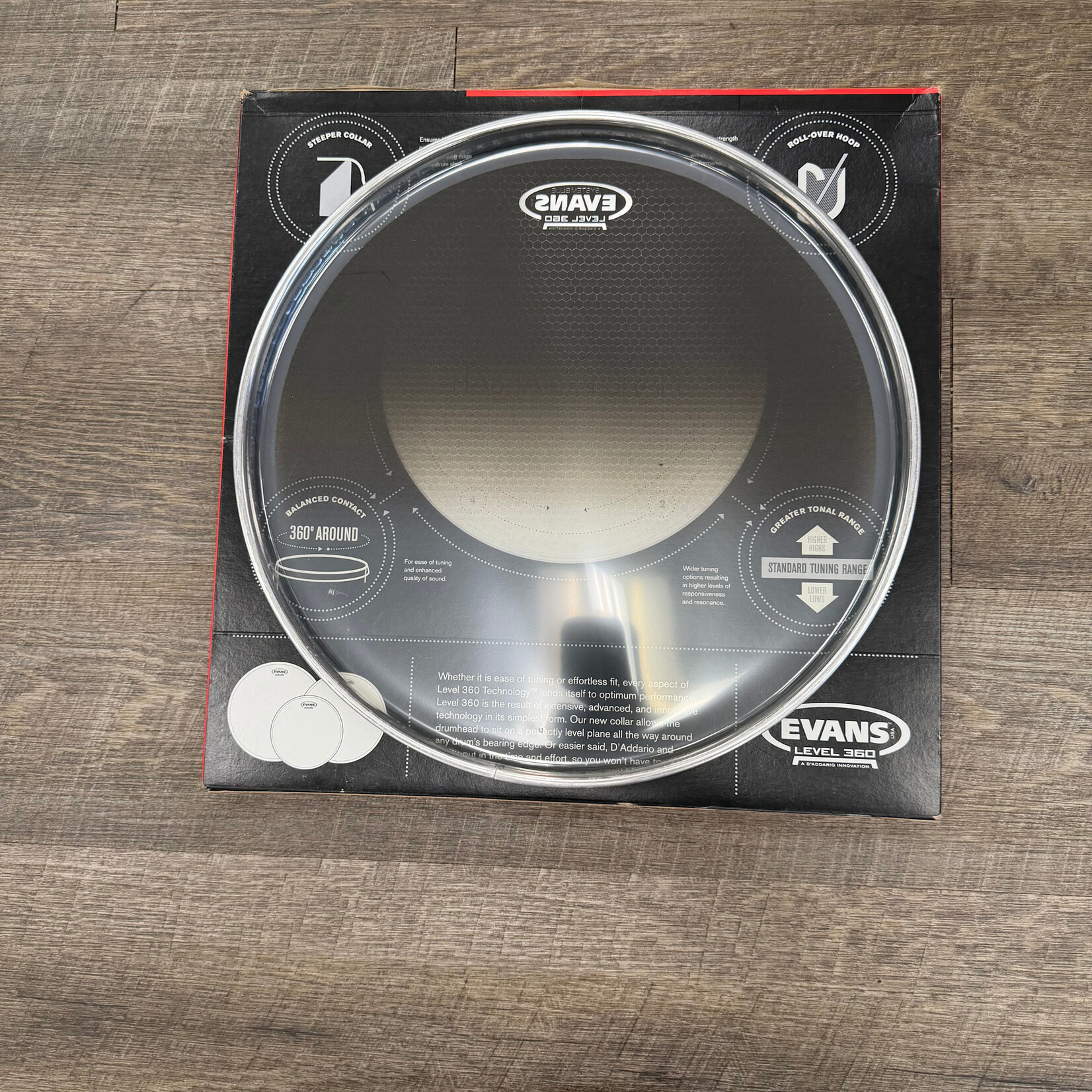 Evans NOS Evans 13" Marching Tenor System Blue Drumhead TT13SB1