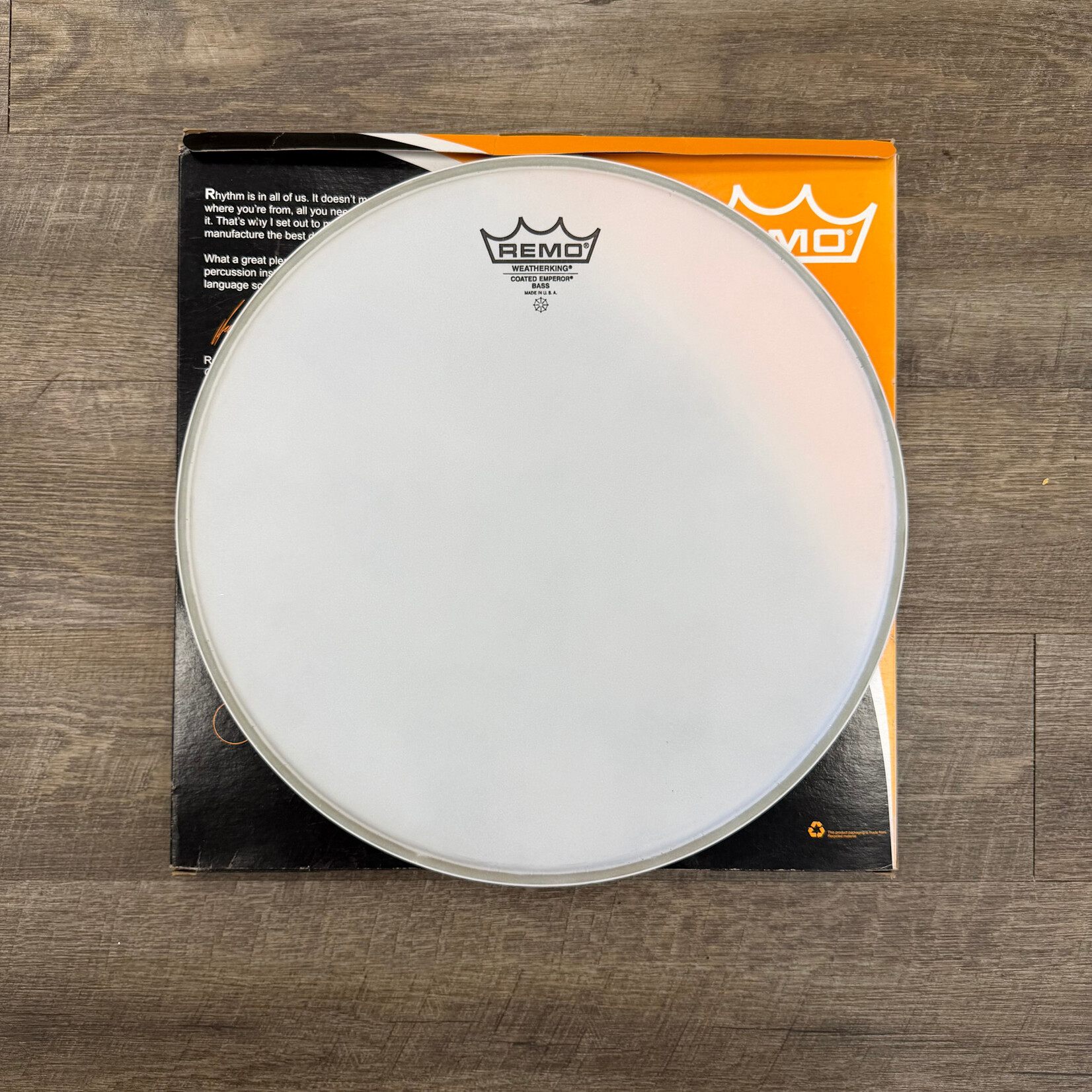 Remo NOS Remo Emperor Coated 16" Bass Drum Head