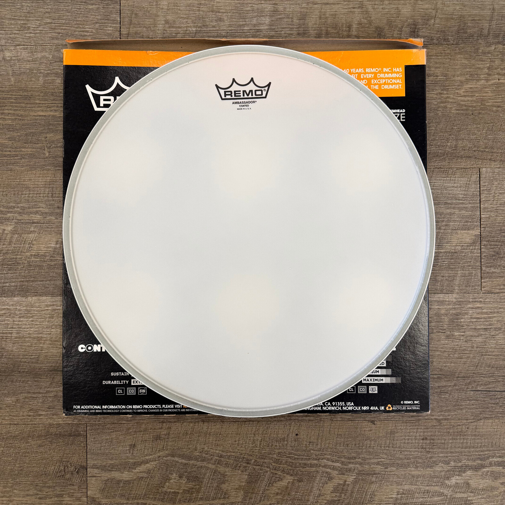 Remo NOS Remo Ambassador Coated Bass Drumhead, 16" BR-1116-00