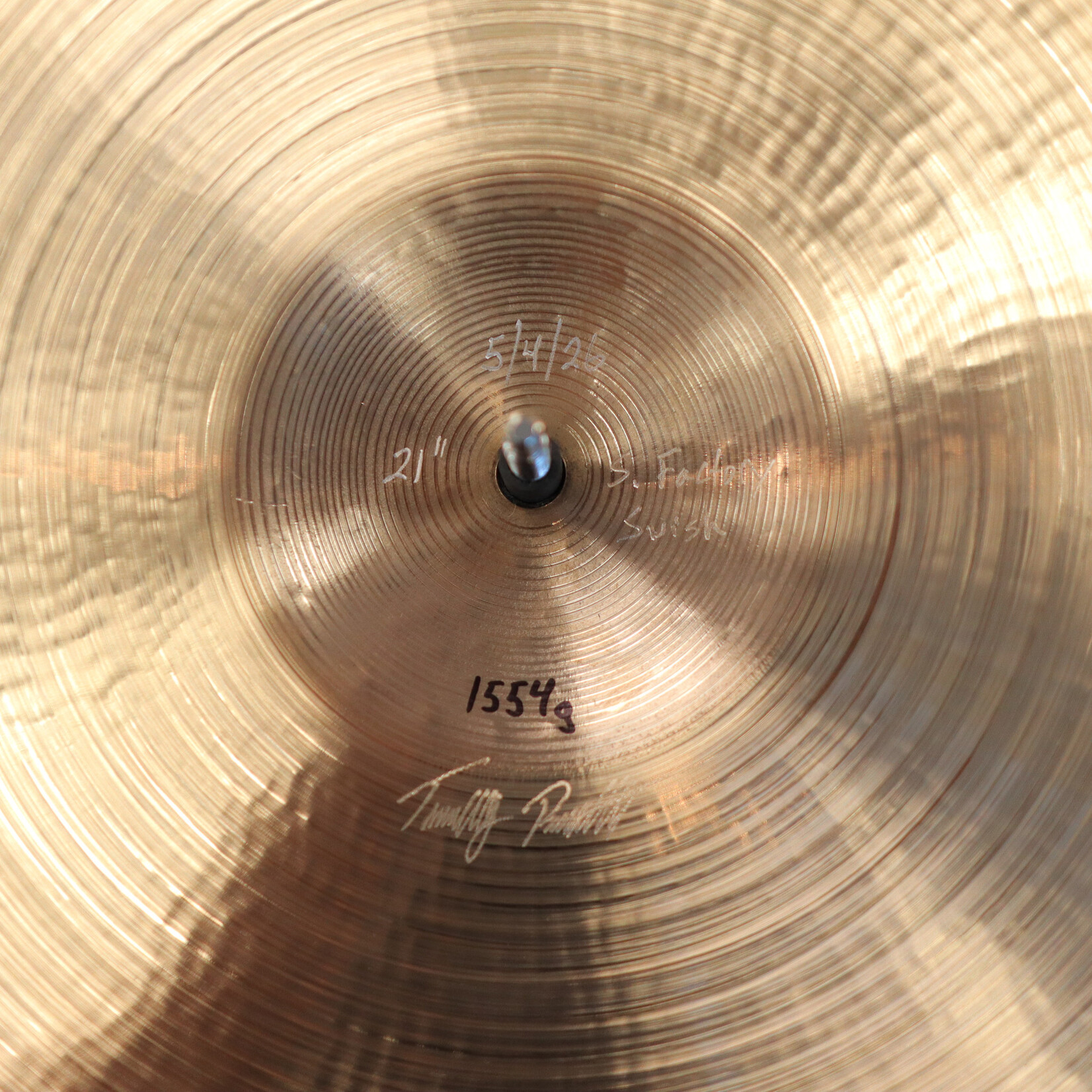 Timothy Roberts Timothy Roberts 21" S. Factory Swish 1554g Cymbal