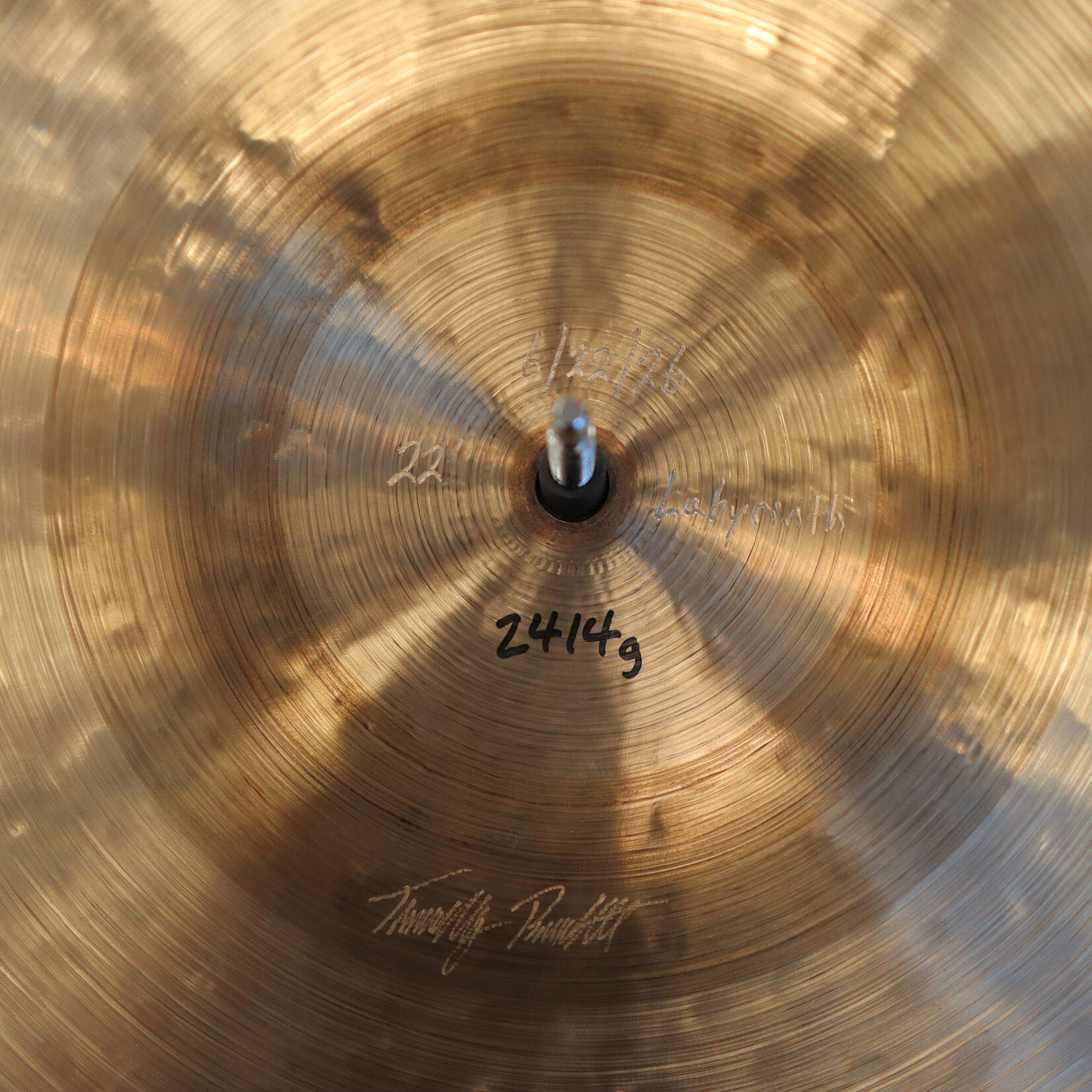 Timothy Roberts Timothy Roberts 22" Labyrinth 2414g Cymbal