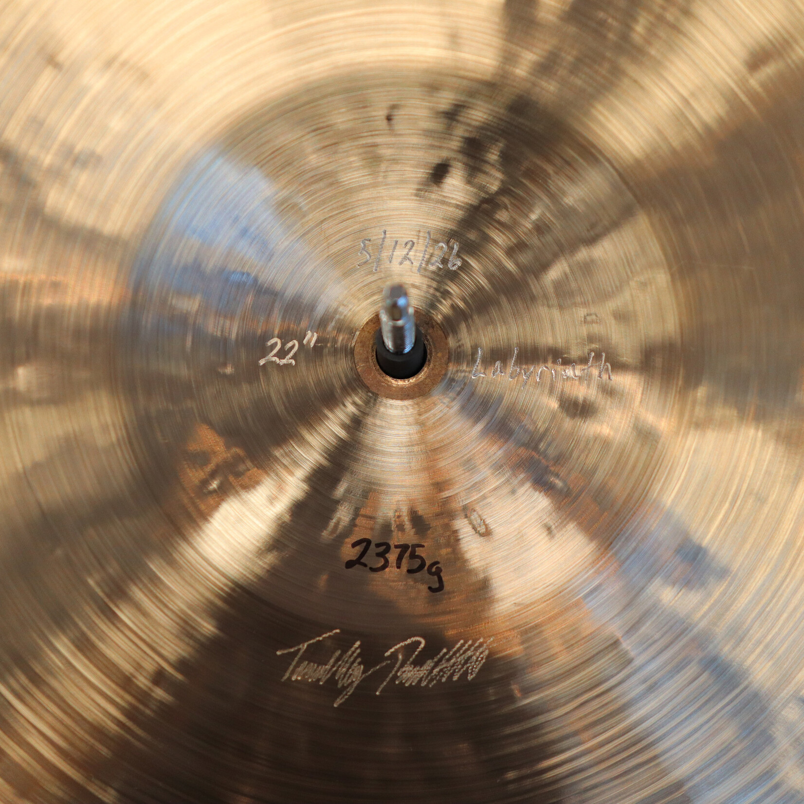 Timothy Roberts Timothy Roberts 22" Labyrinth 2375g Cymbal