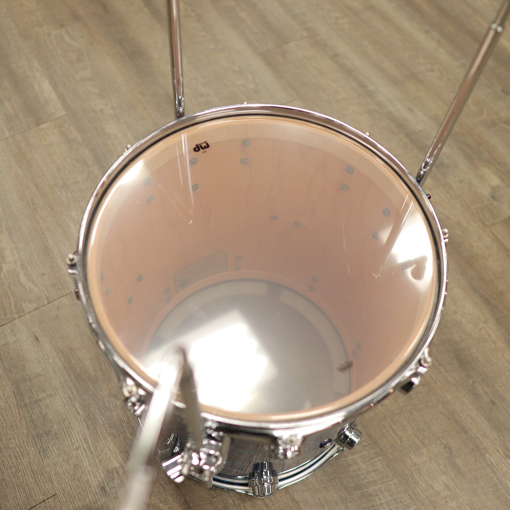DW Pre-Owned DW Collector's Series Maple Standard 14" Floor Tom (Twisted Blue Oyster)