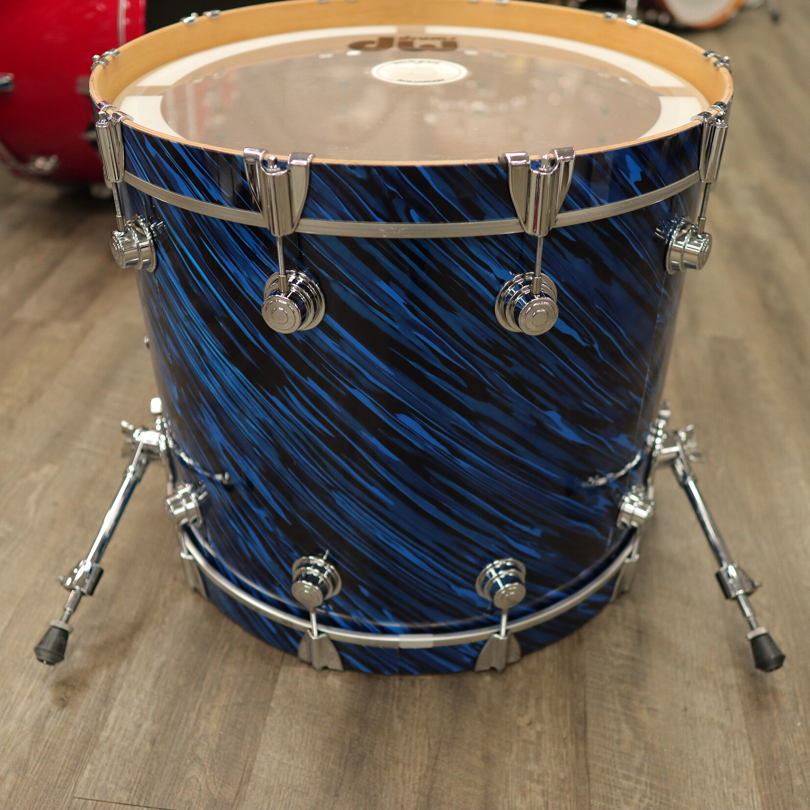 DW Pre-Owned DW Collector's Series 4-Piece Maple Shell Pack 10/12/16/22 (Twisted Blue Oyster)