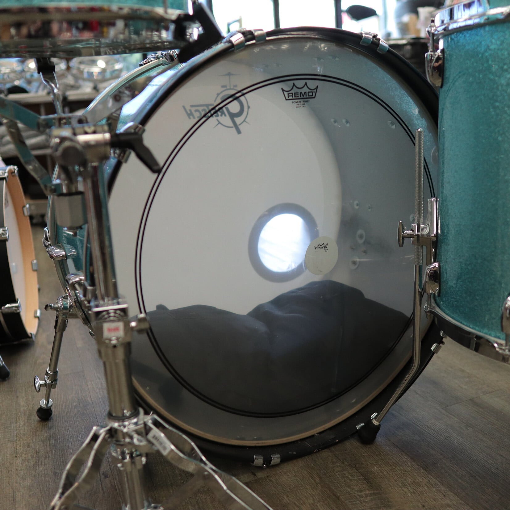 Gretsch Pre-Owned Gretsch Brooklyn 4-Piece Shell Pack 13/16/18/26 (Turquoise Sparkle)