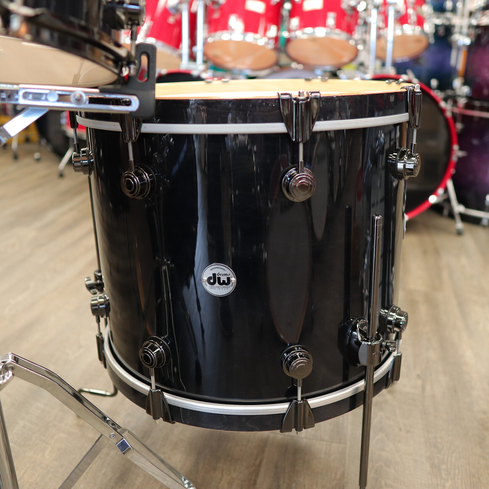 DW Pre-Owned DW Collector's Series Pure Maple 5-PC Shell Pack 15/16/18/20/28 (Ebony Lacquer Stain)