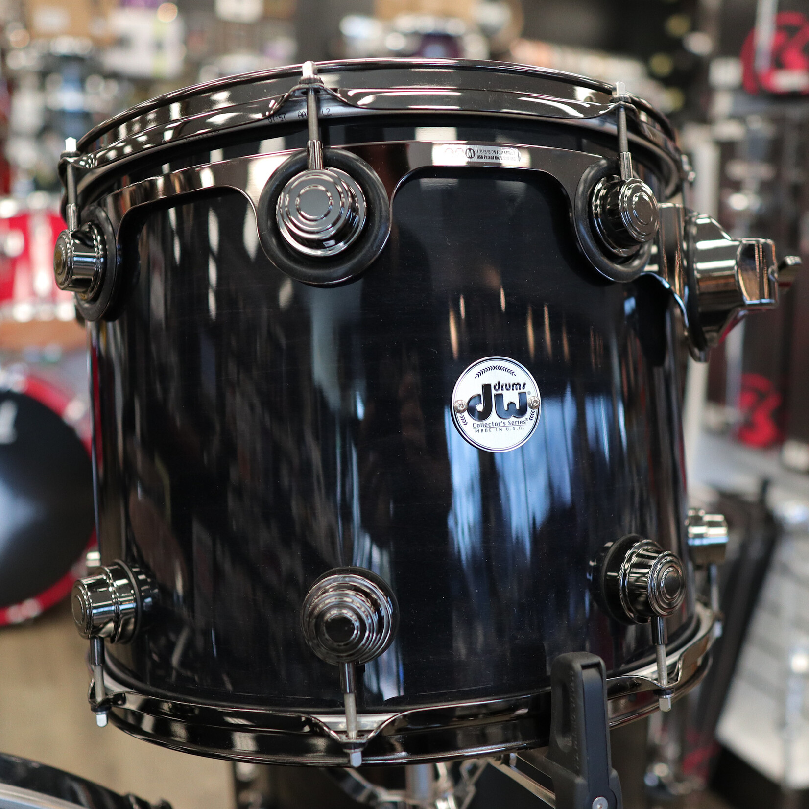 DW Pre-Owned DW Collector's Series Pure Maple 5-PC Shell Pack 15/16/18/20/28 (Ebony Lacquer Stain)