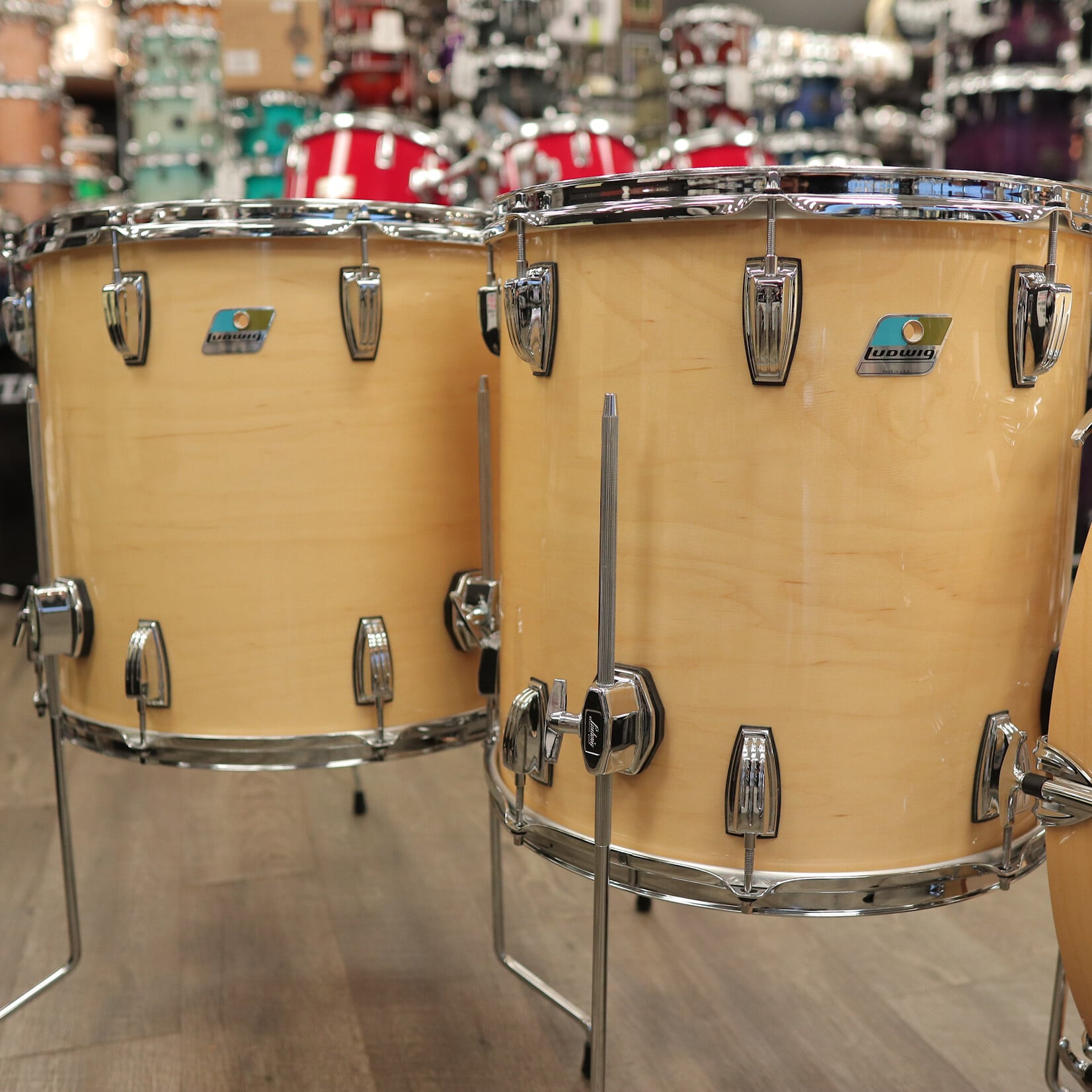 Ludwig Pre-Owned Ludwig Legacy Classic Exotic 4-PC Shell Pack 14/16/18/26 (Natural Gloss)