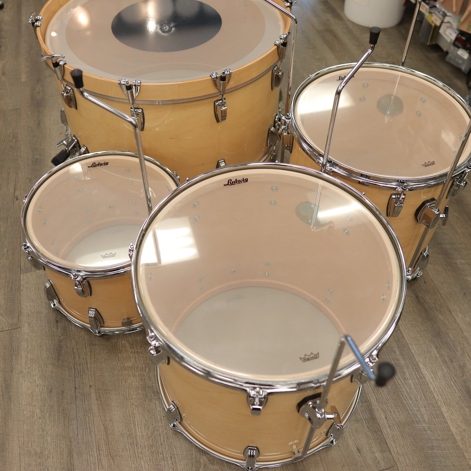 Ludwig Pre-Owned Ludwig Legacy Classic Exotic 4-PC Shell Pack 14/16/18/26 (Natural Gloss)