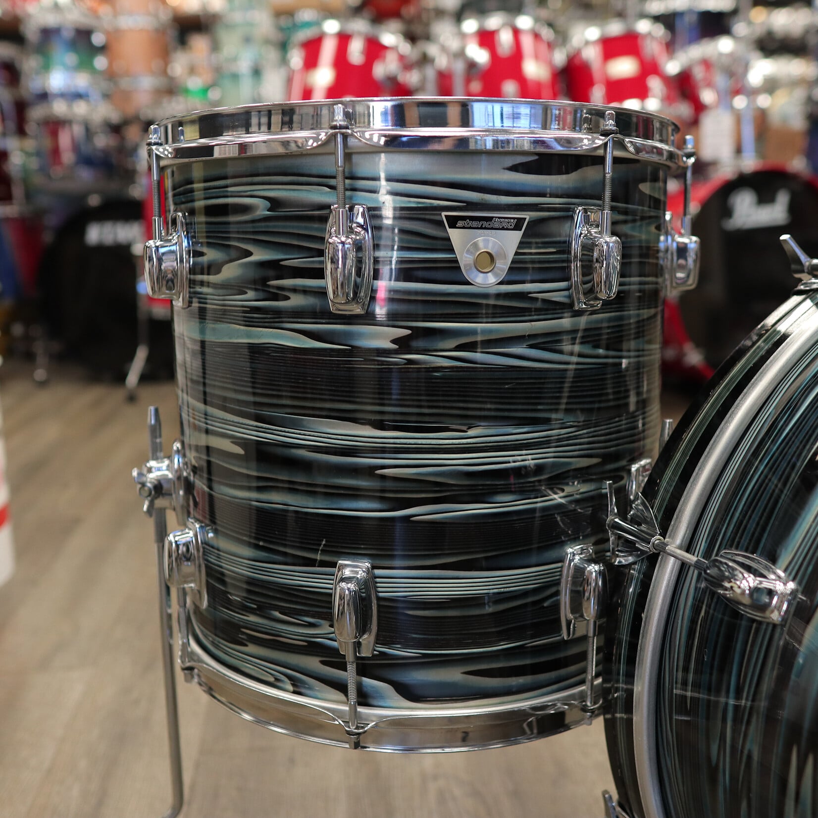 Ludwig Vintage Ludwig Standard 4-PC Shell Pack 12/14/20/14Sn (Blue Strata)