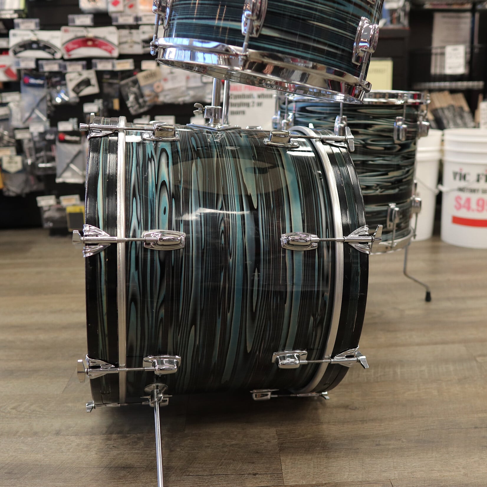 Ludwig Vintage Ludwig Standard 4-PC Shell Pack 12/14/20/14Sn (Blue Strata)
