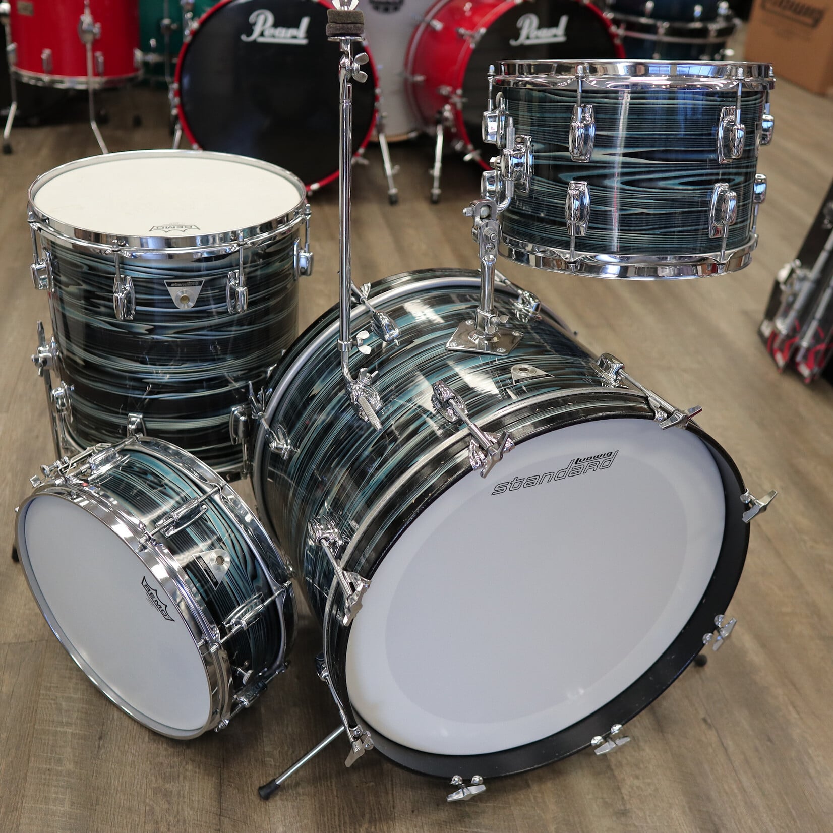 Ludwig Vintage Ludwig Standard 4-PC Shell Pack 12/14/20/14Sn (Blue Strata)