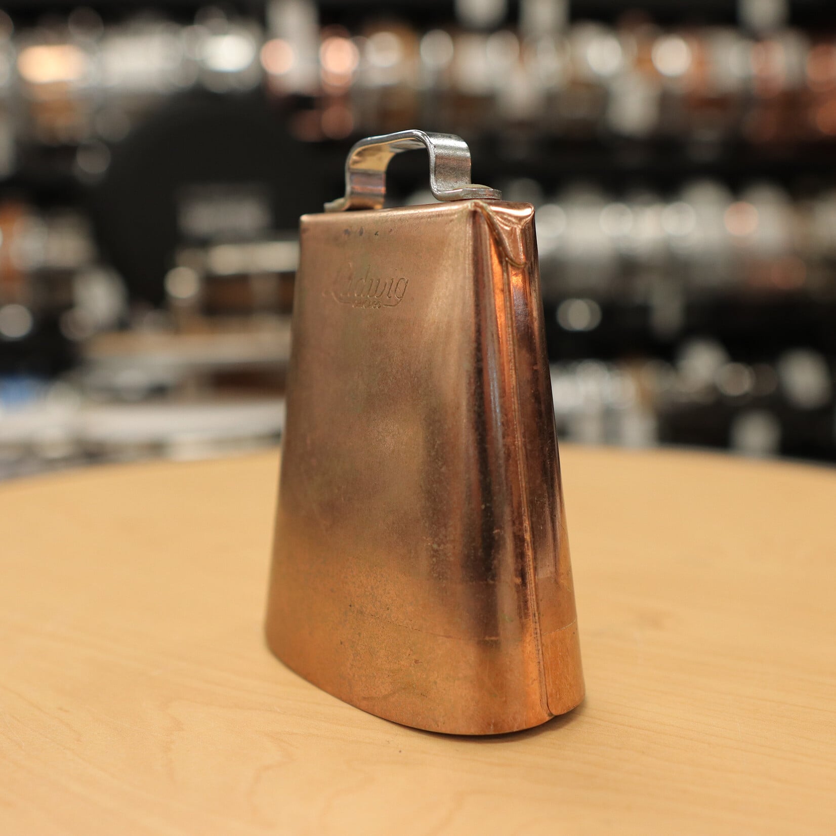 Ludwig Vintage Ludwig Gold Tone Script Logo 5" Cowbell