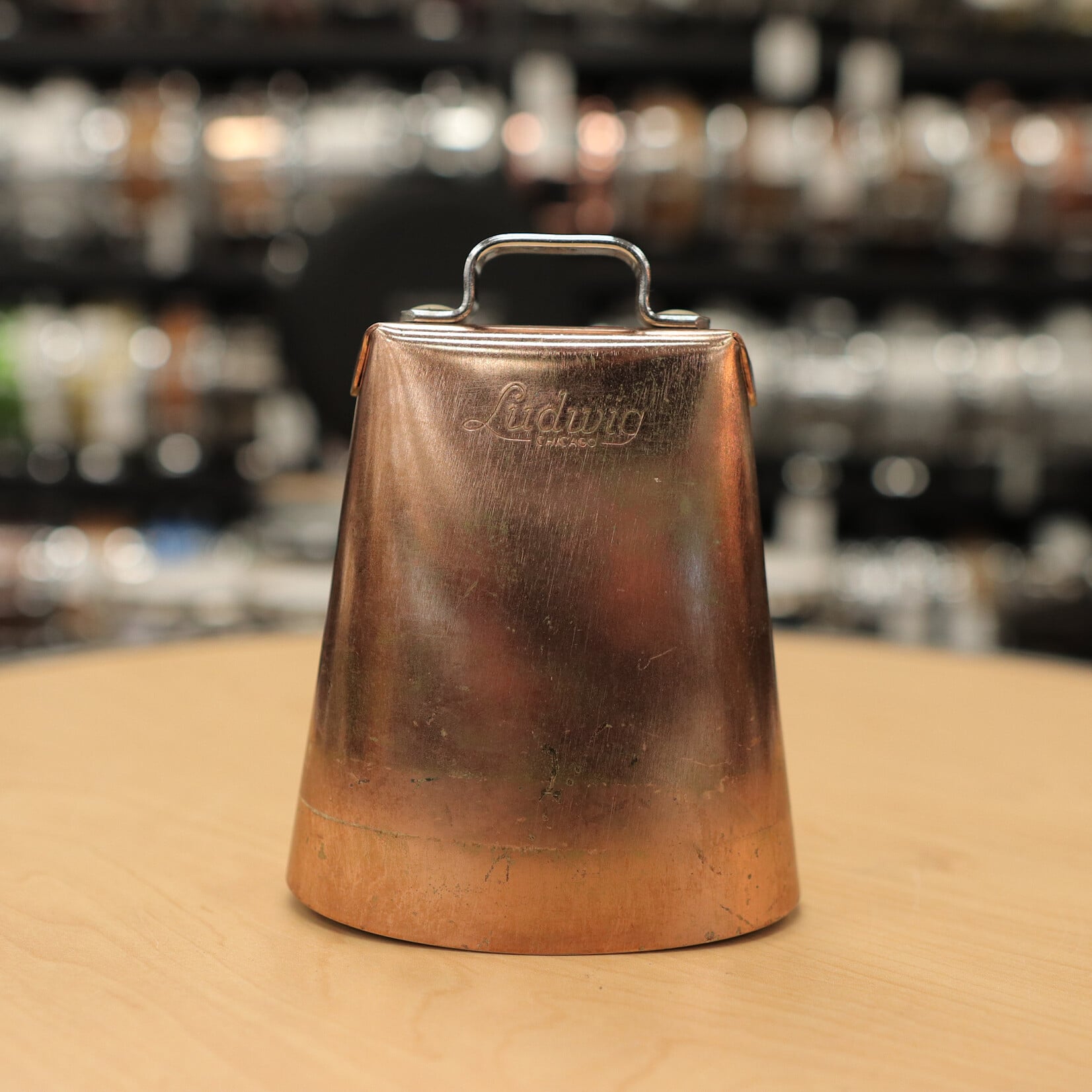 Ludwig Vintage Ludwig Gold Tone Script Logo 5" Cowbell