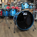 DW DW Collector's Series "SSC" Maple 5-PC Shell Pack 22/10/12/14/16 (Solid Blue Metallic Lacquer w/ Black Nickel Hardware)