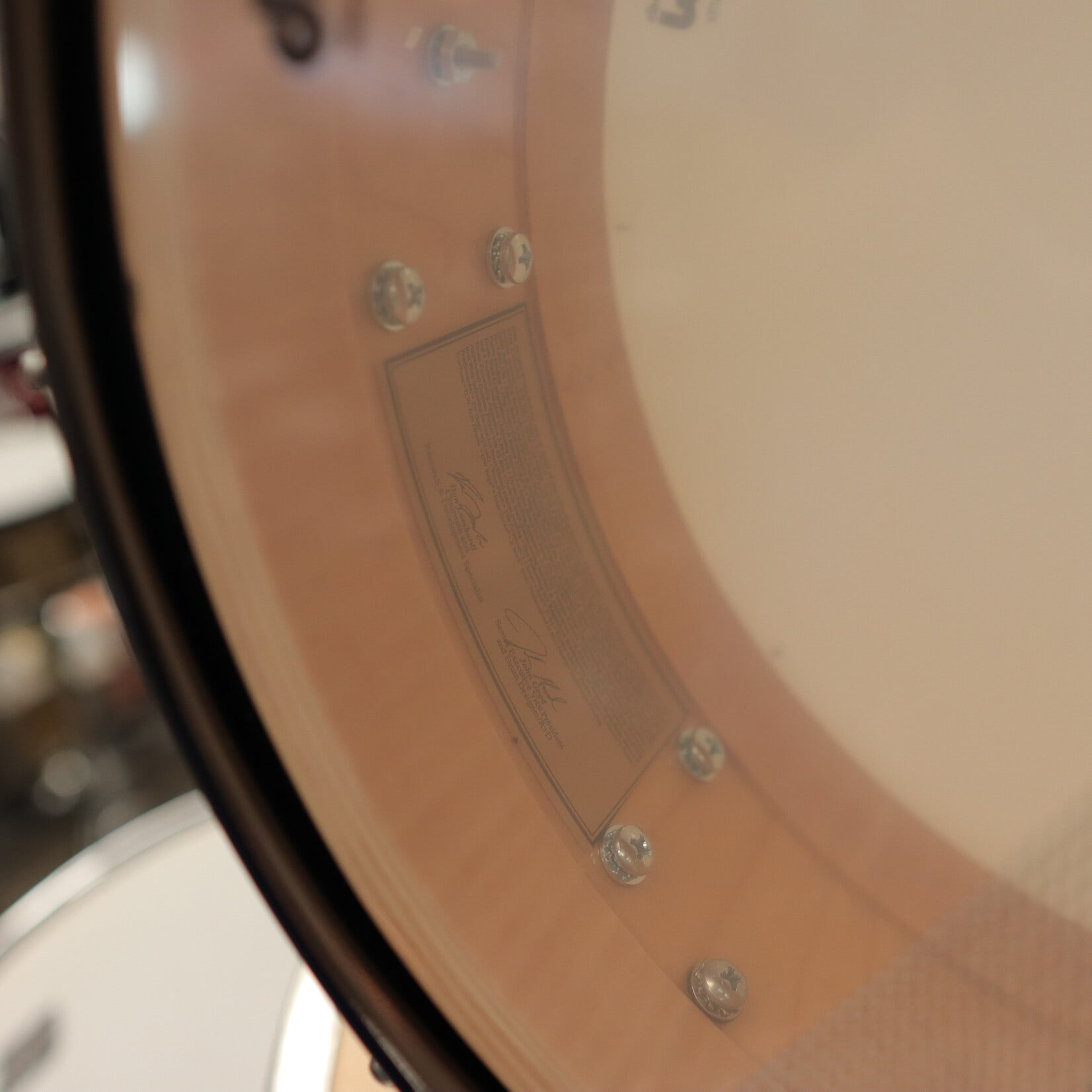 DW DW Collector's Series "SSC" Maple 5x14" Snare Drum (Solid Blue Metallic Lacquer w/ Black Nickel Hardware)