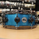 DW DW Collector's Series "SSC" Maple 5x14" Snare Drum (Solid Blue Metallic Lacquer w/ Black Nickel Hardware)
