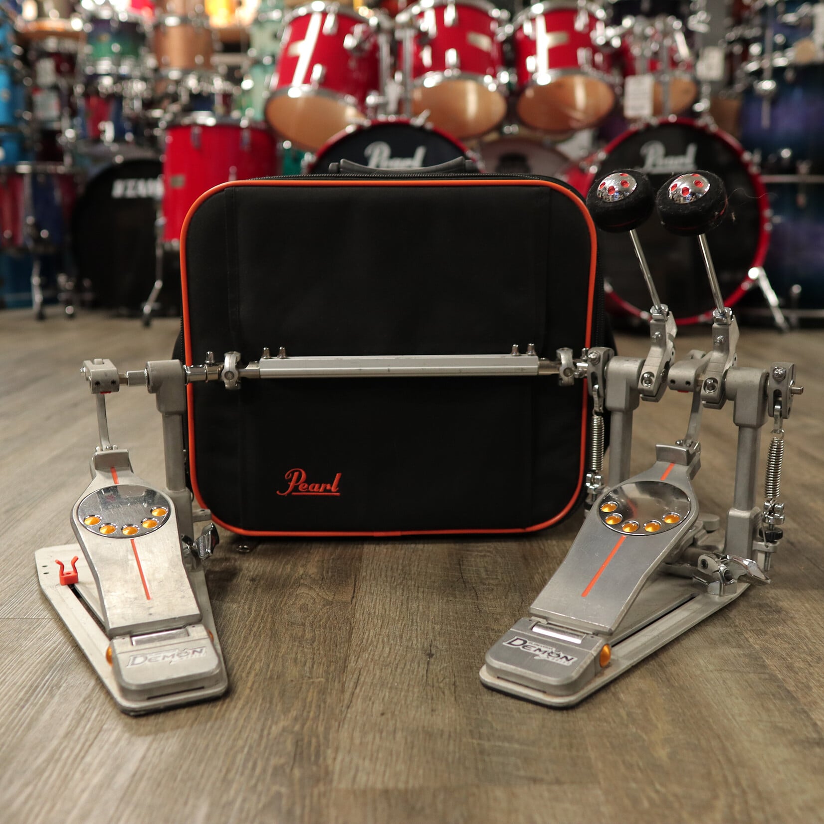 Pearl Pre-Owned Pearl Demon Drive Direct Drive Double Pedal w/ Case