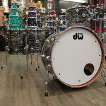 DW Pre-Owned DW Collector's Series Maple-Mahogany 4-Piece Shell Pack 12/14/16/24 (Black Oyster Glass)