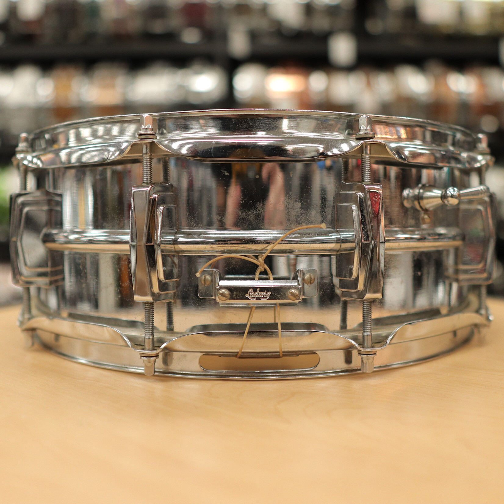Ludwig Vintage 60s Ludwig 5x14" Supraphonic Snare Drum w/  Case, Brushes, Sticks, Ludwig/Gladstone Pad, & WFL Stand