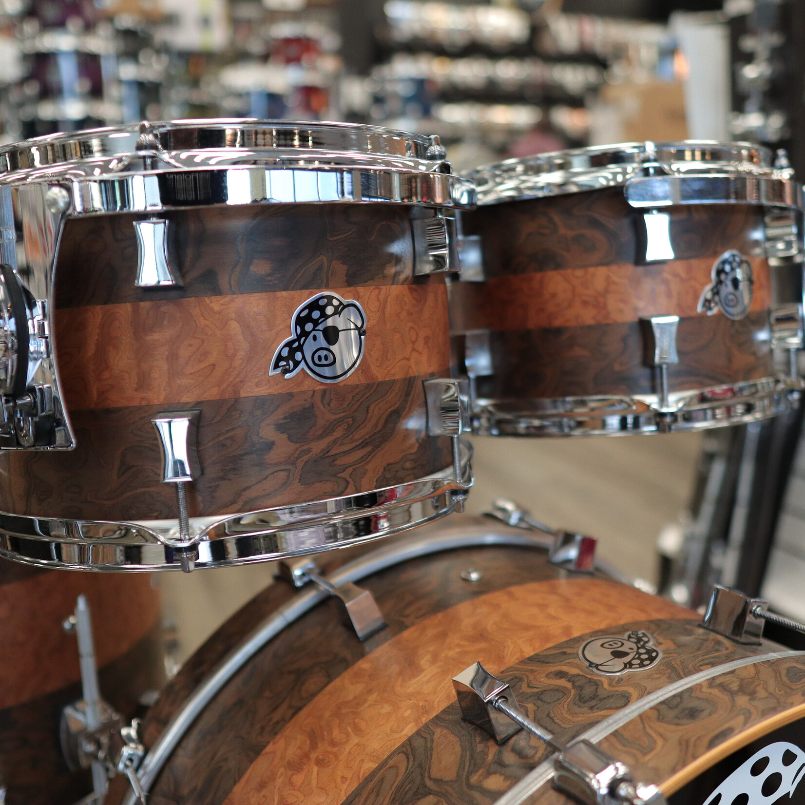 Pork Pie Pre-Owned Pork Pie Tri-Band 4-Piece Maple Shell Pack 10/12/16/22
