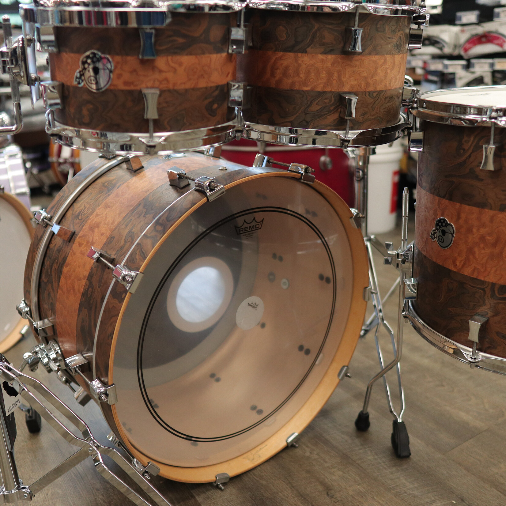 Pork Pie Pre-Owned Pork Pie Tri-Band 4-Piece Maple Shell Pack 10/12/16/22