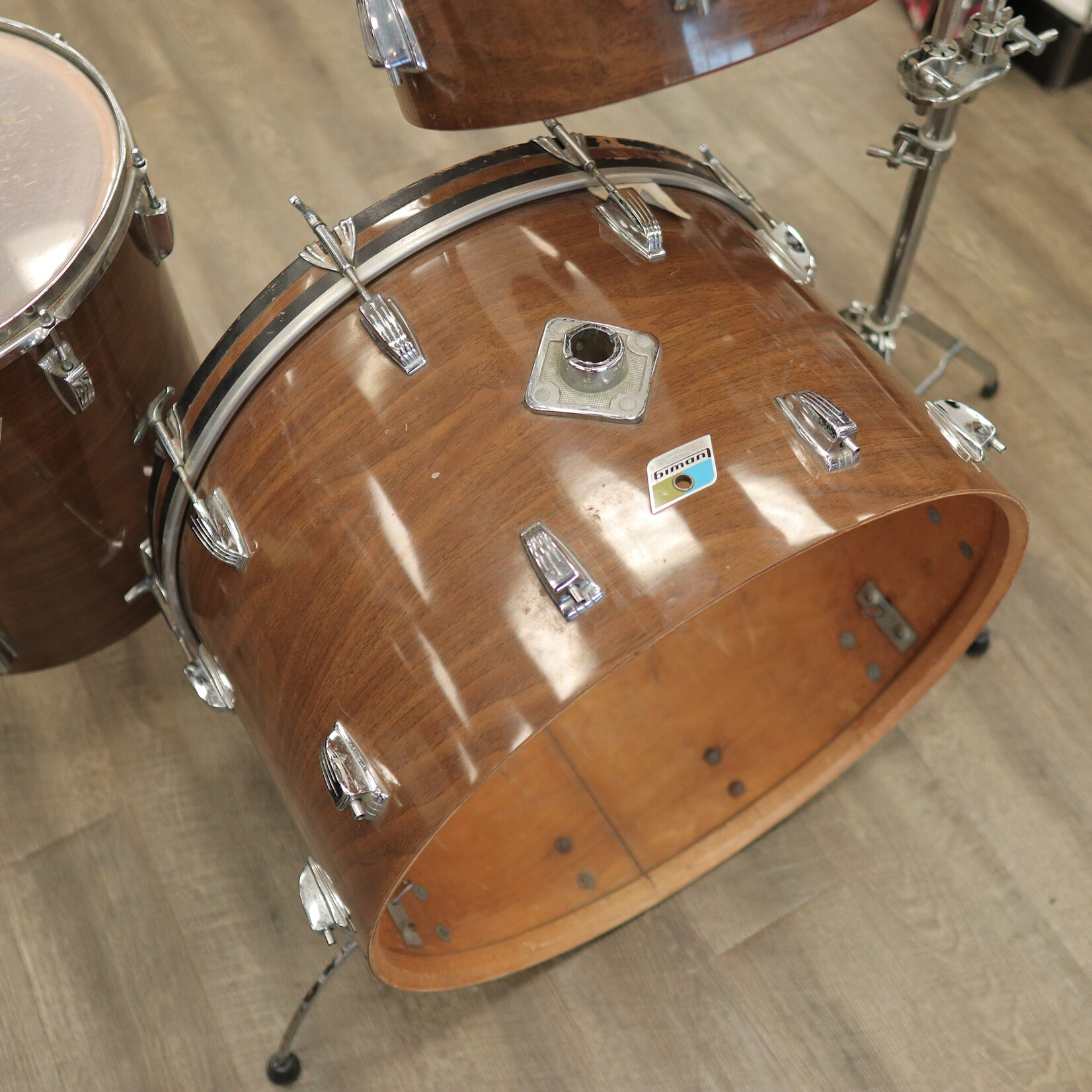 Ludwig Used 70s Ludwig 4Pc Shell Pack 13/14/16/24 (Walnut Cortex)