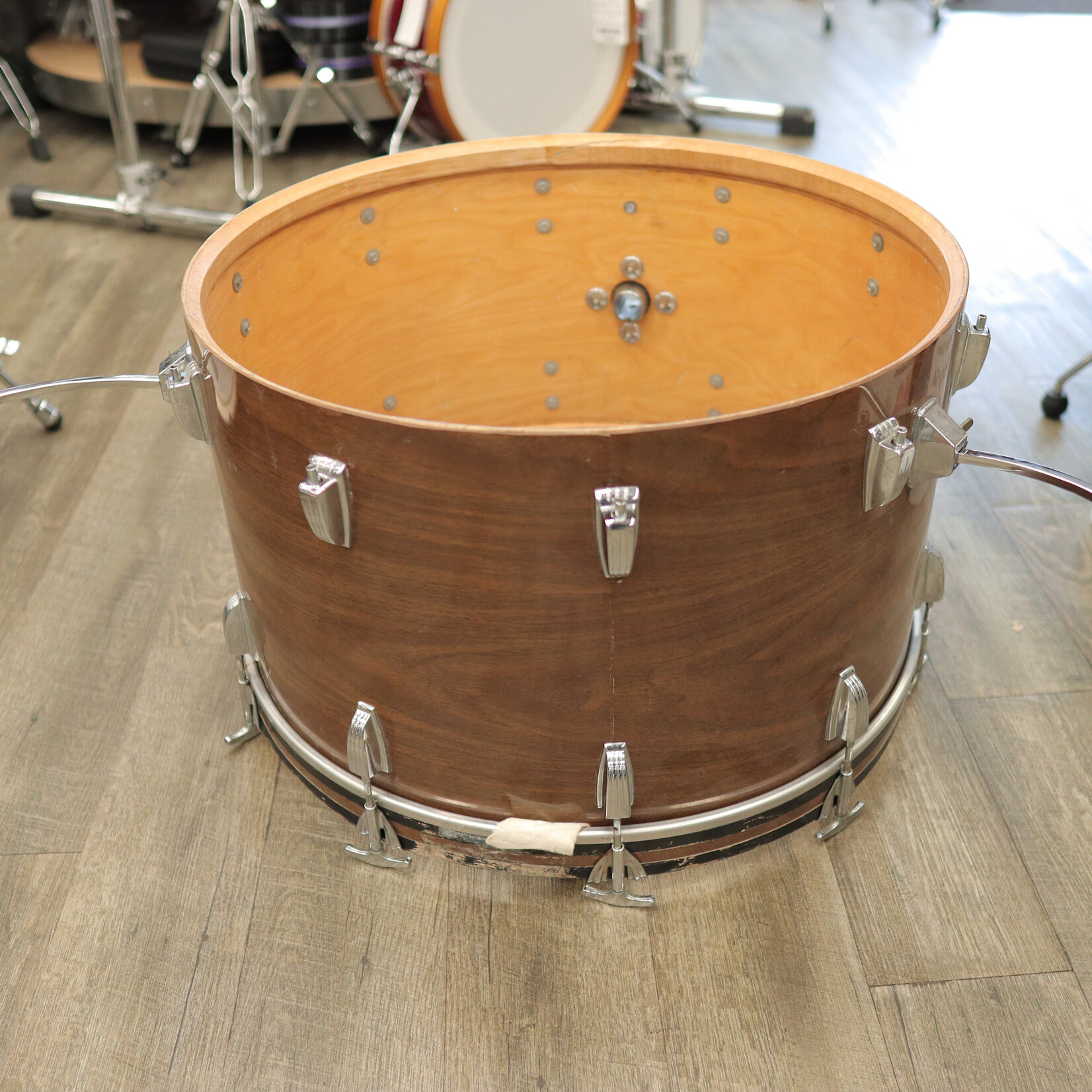 Ludwig Used 70s Ludwig 4Pc Shell Pack 13/14/16/24 (Walnut Cortex)