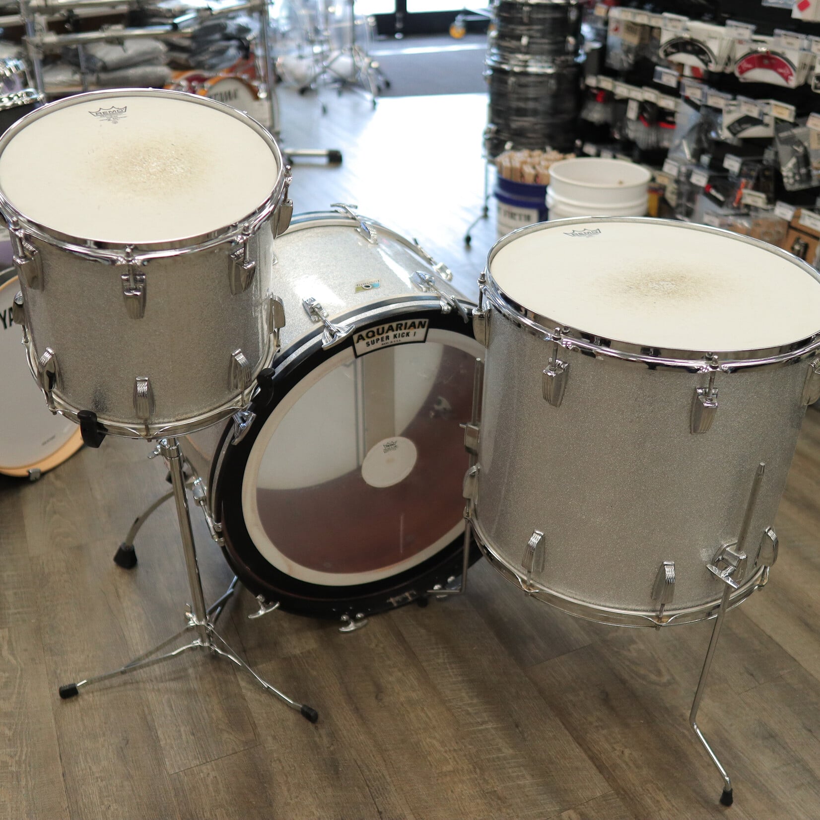 Ludwig 70s Ludwig Shell Pack 13/18/24 (Silver Sparkle)