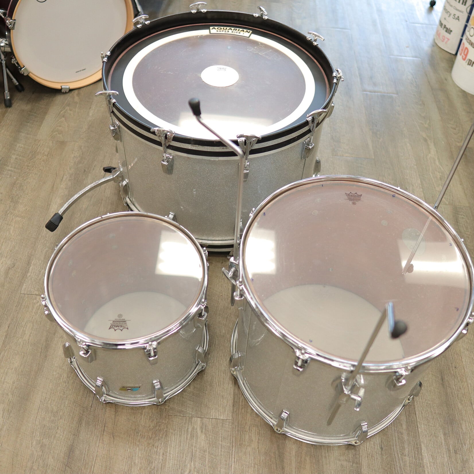 Ludwig 70s Ludwig Shell Pack 13/18/24 (Silver Sparkle)