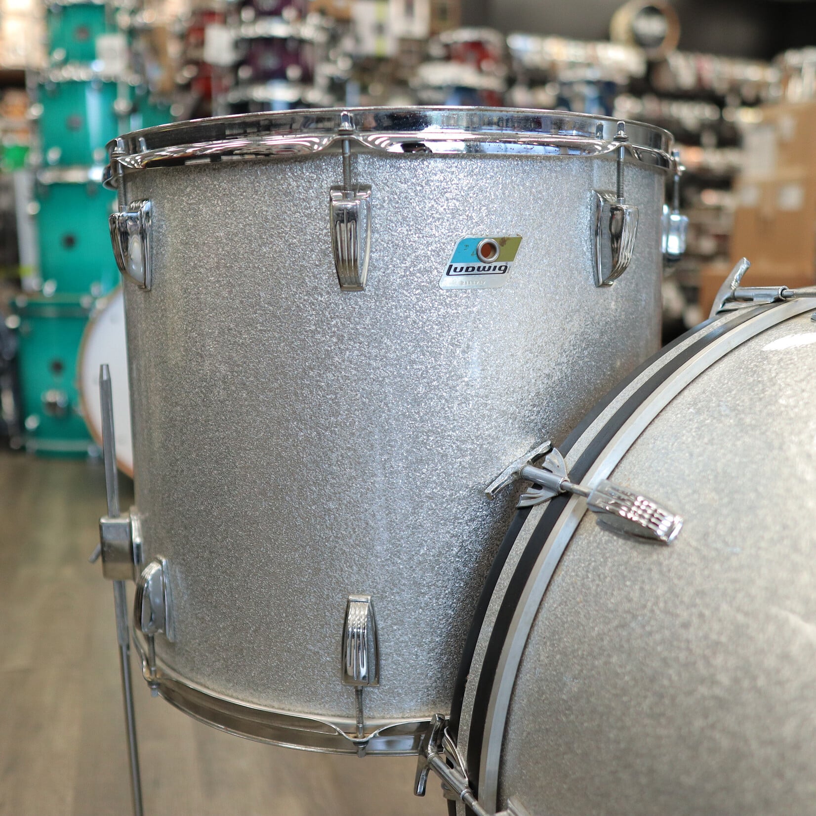 Ludwig 70s Ludwig Shell Pack 13/18/24 (Silver Sparkle)