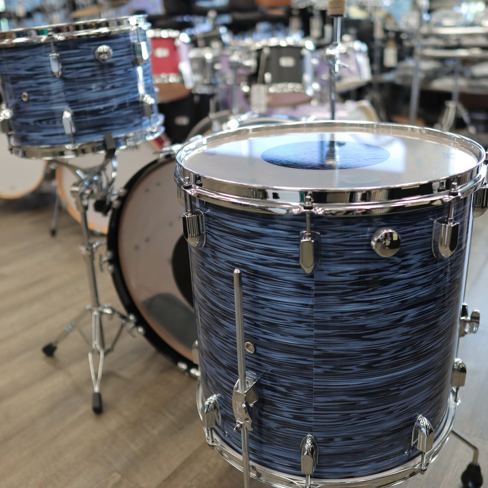 Pearl Pre-Owned Pearl President Series 3-PC Shell Pack 13/16/22 (Ocean Ripple)