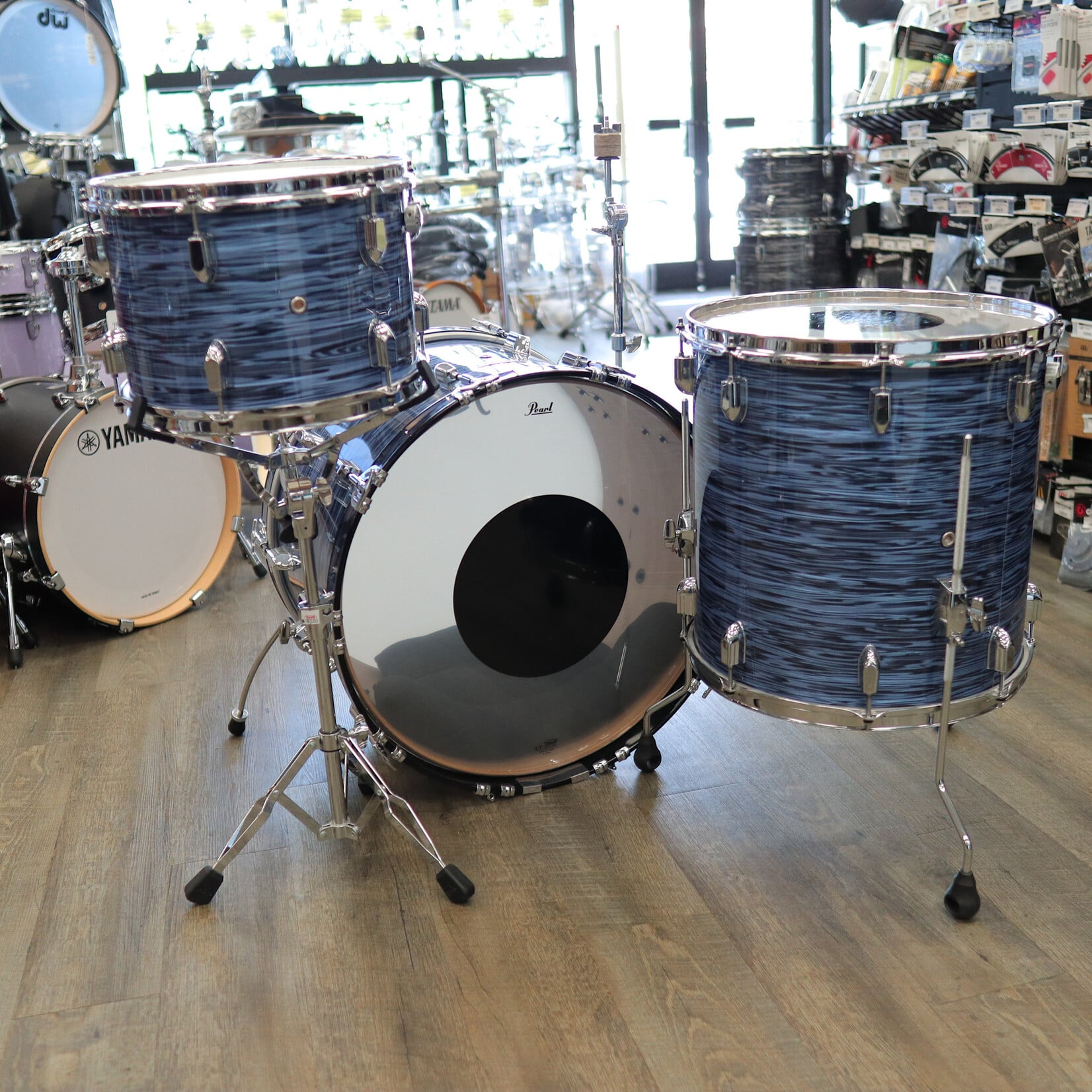 Pearl Pre-Owned Pearl President Series 3-PC Shell Pack 13/16/22 (Ocean Ripple)