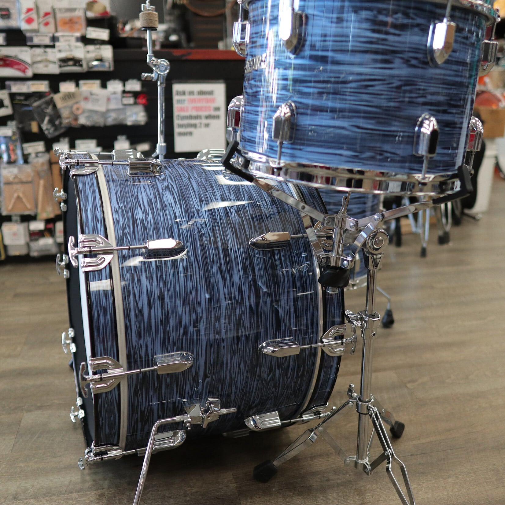Pearl Pre-Owned Pearl President Series 3-PC Shell Pack 13/16/22 (Ocean Ripple)