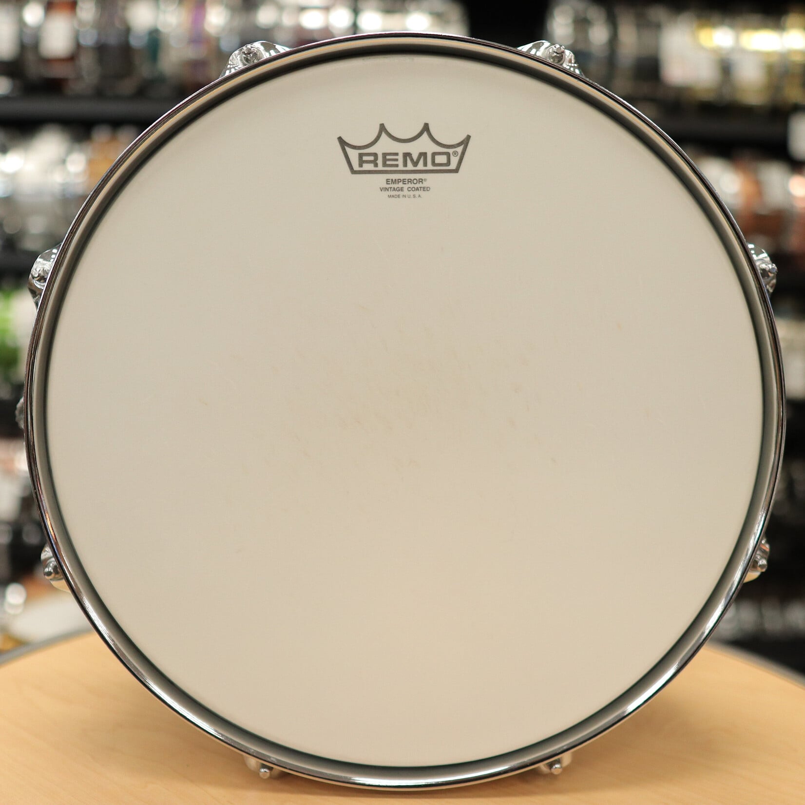 Offbeat Drum Co. Pre-Owned Offbeat Drum Co. 6.5x14" Copper Snare Drum w/ Maple Edges