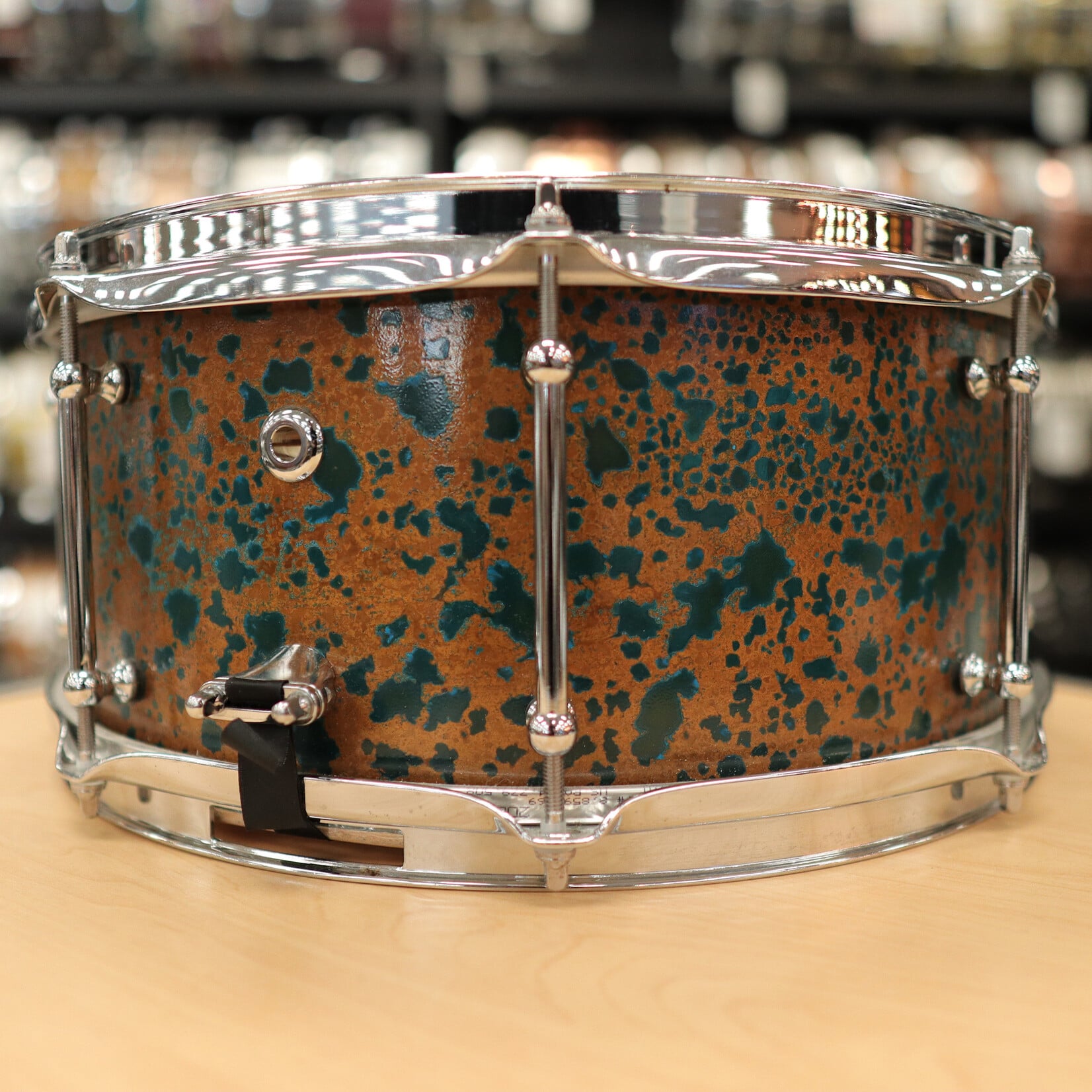 Offbeat Drum Co. Pre-Owned Offbeat Drum Co. 6.5x14" Copper Snare Drum w/ Maple Edges