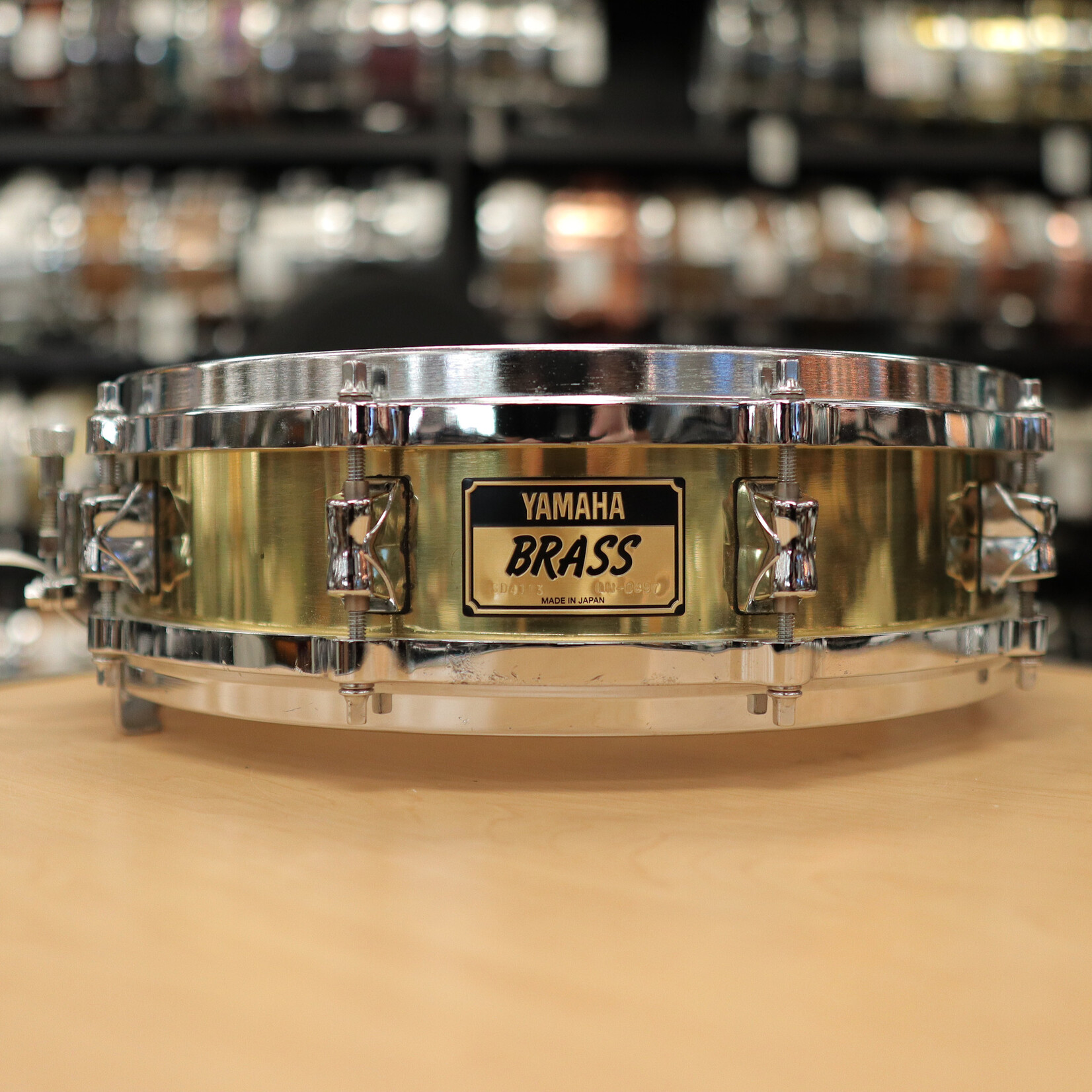 YAMAHA 90s Yamaha 3.5x14" Brass Piccolo Snare Drum w/ Die-Cast Hoops SD-4103