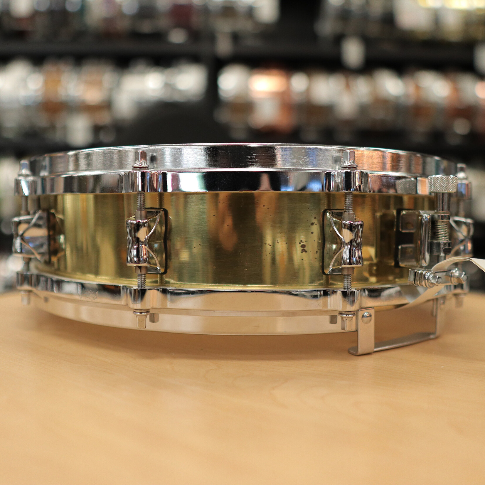 YAMAHA 90s Yamaha 3.5x14" Brass Piccolo Snare Drum w/ Die-Cast Hoops SD-4103