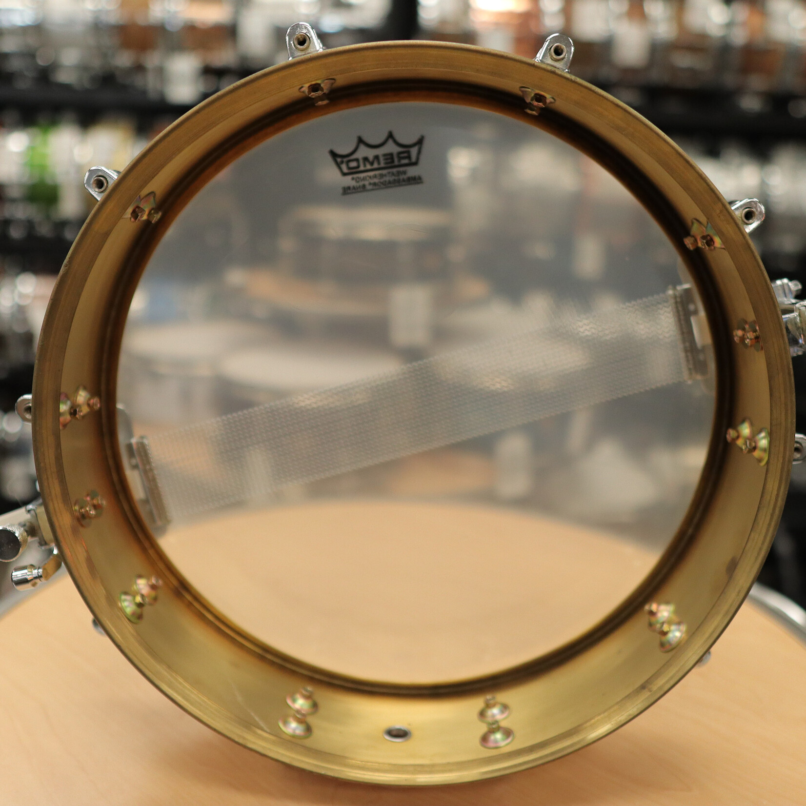 YAMAHA 90s Yamaha 3.5x14" Brass Piccolo Snare Drum w/ Die-Cast Hoops SD-4103