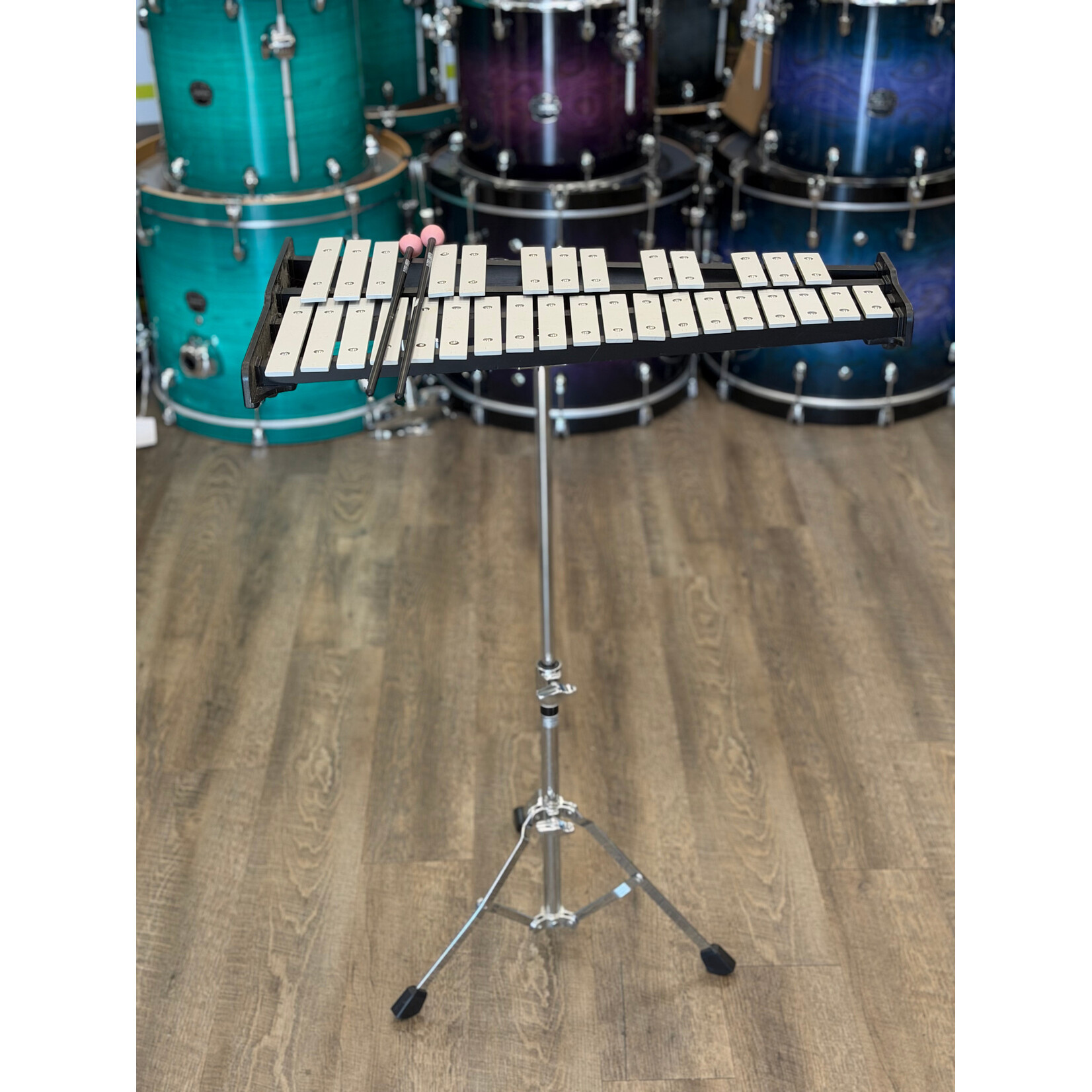 Pearl Used Pearl Educational Snare & Bell Kit w/Rolling Cart and Practice Pad PL910C #2