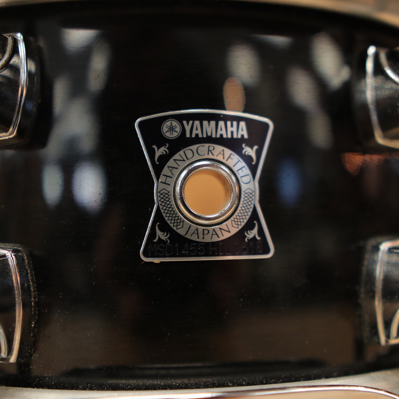 YAMAHA Pre-Owned Yamaha Sensitive Series 5.5x14" Maple Snare Drum MSD-1455 (MIJ) - Black Maple