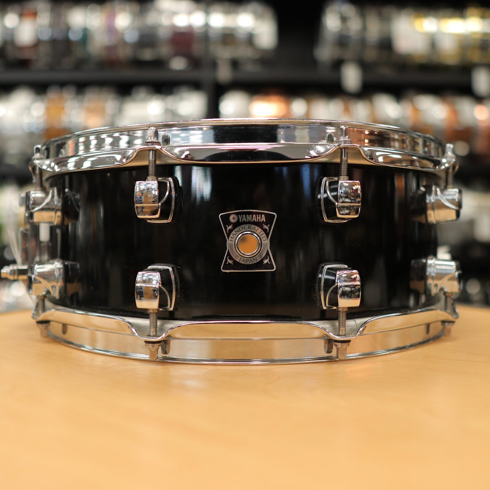YAMAHA Pre-Owned Yamaha Sensitive Series 5.5x14" Maple Snare Drum MSD-1455 (MIJ) - Black Maple
