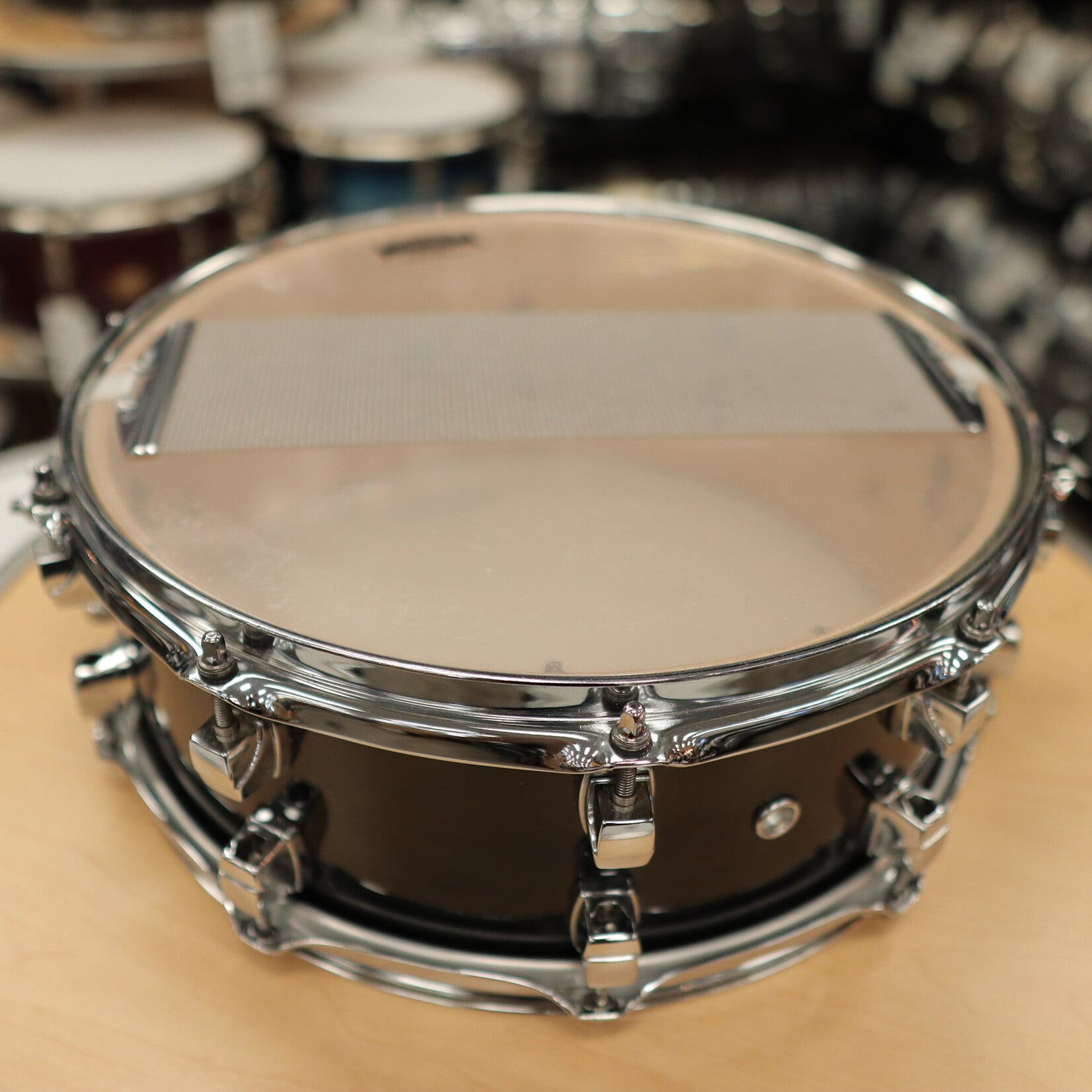YAMAHA Pre-Owned Yamaha Sensitive Series 5.5x14" Maple Snare Drum MSD-1455 (MIJ) - Black Maple